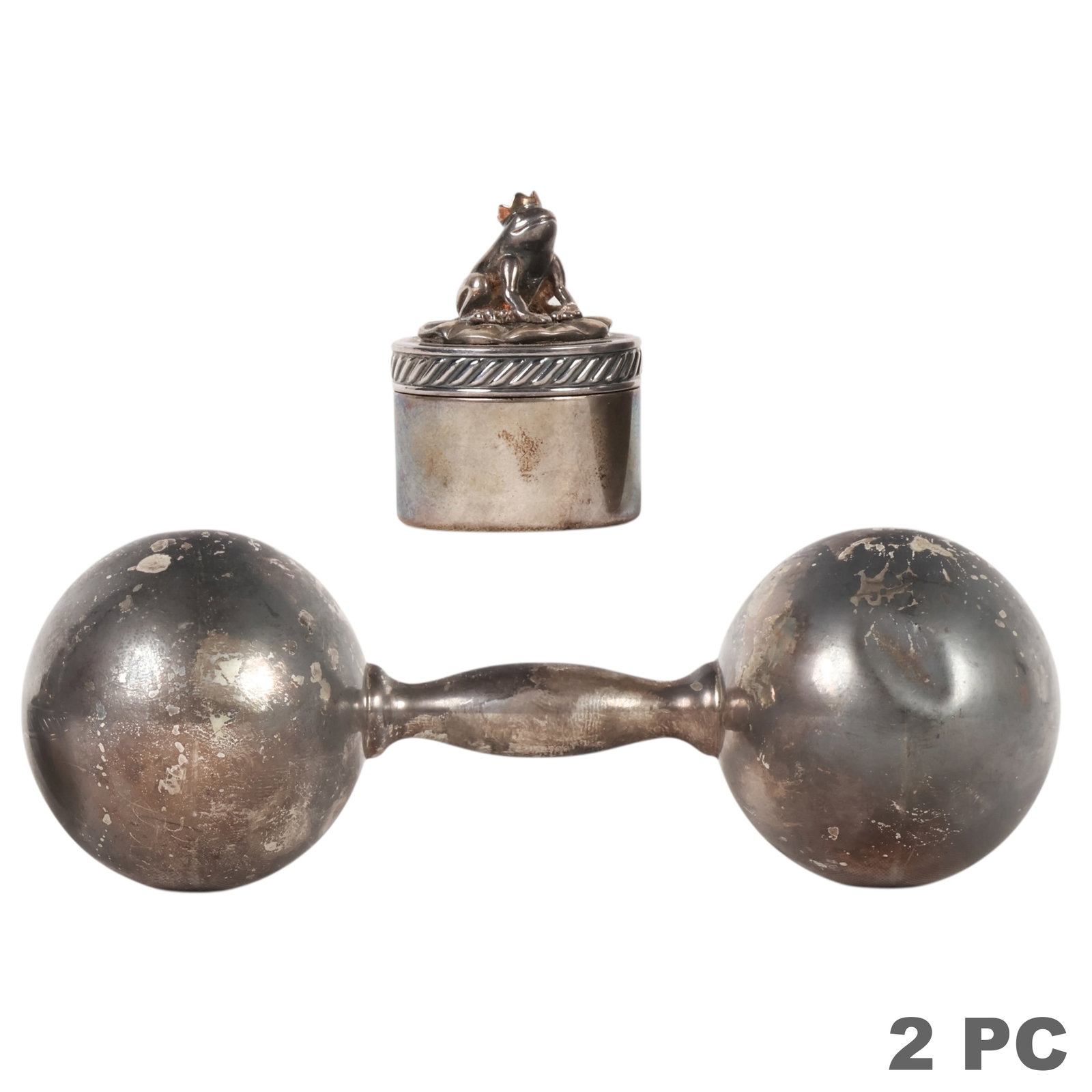 Sterling David Yurman Box & Tiffany Rattle 2pc LOT (1 of 6)