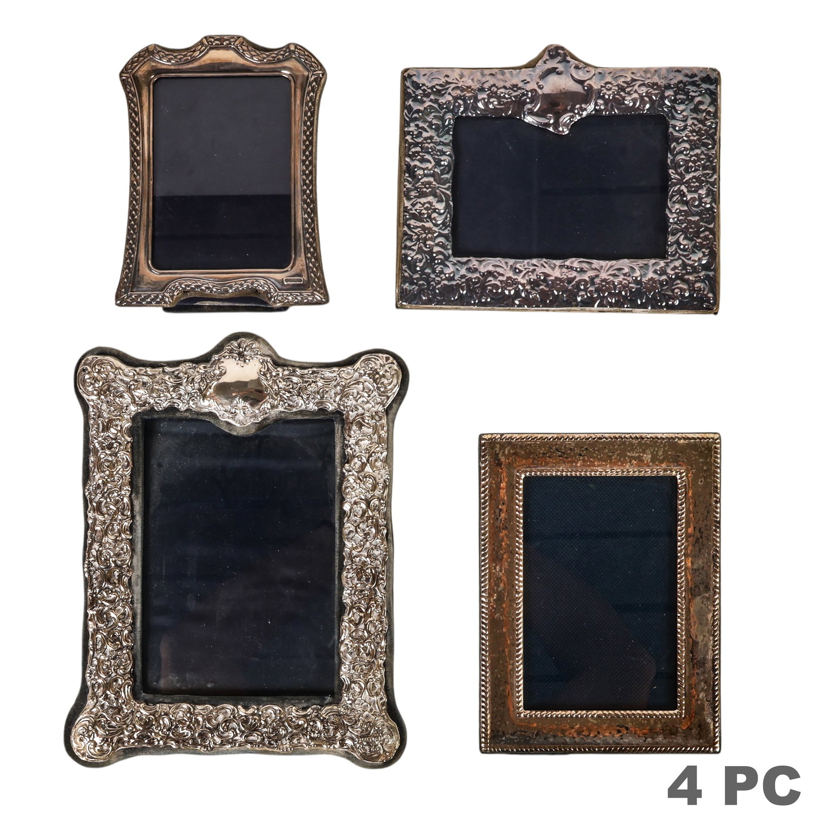 Sterling Silver Picture Photograph Frames 4pc LOT (1 of 7)