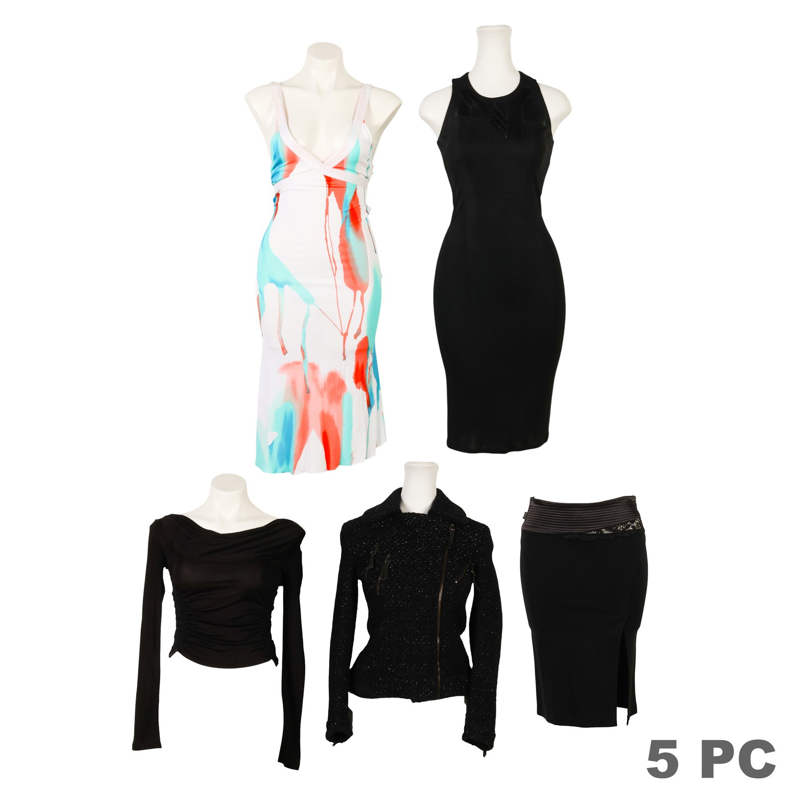Versace Vintage Dresses Skirt Top & Jacket 5pc LOT (1 of 6)
