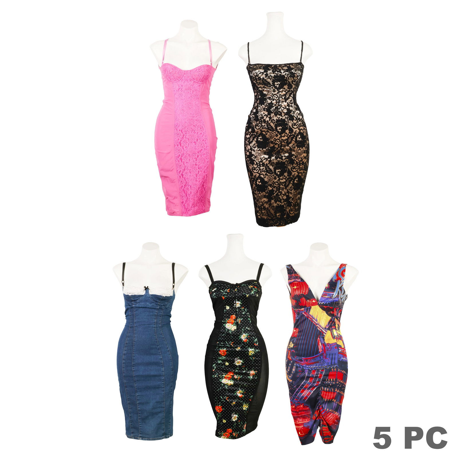 Dolce & Gabbana VTG Corset Bustier Dress 5pc LOT (1 of 7)