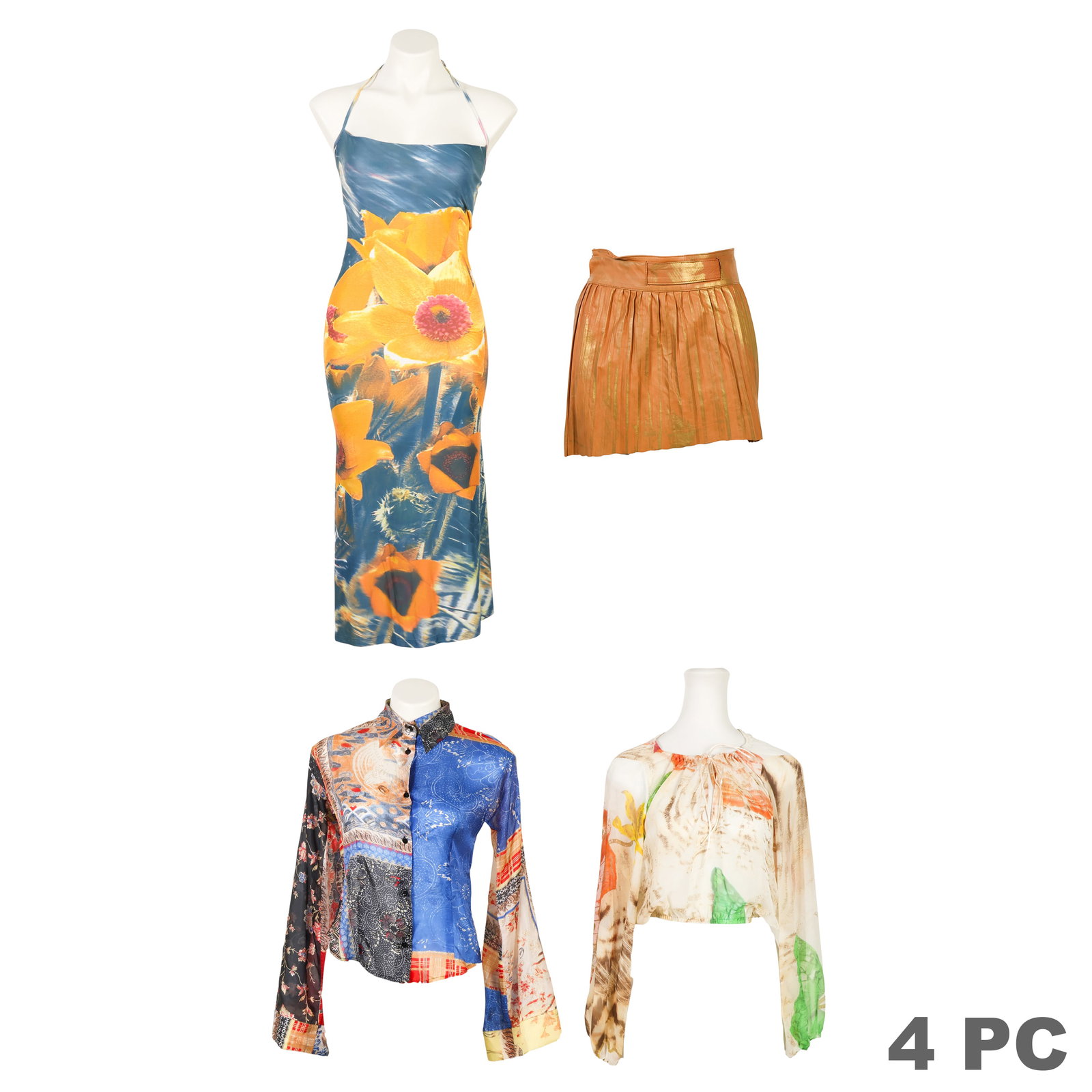 Roberto Cavalli Ladies Skirt Dress & Tops 4pc LOT (1 of 6)