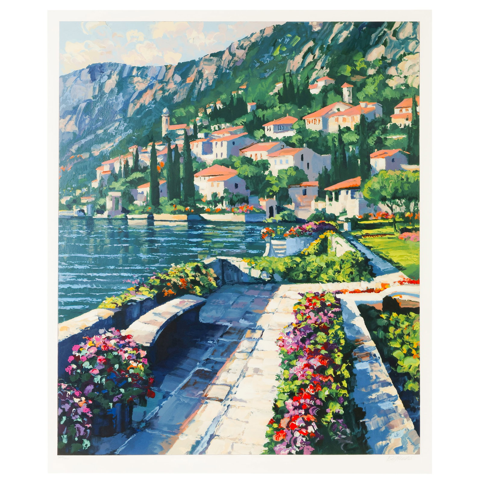 Howard Behrens 1933-2014 "Varenna Vista" FRAMED (1 of 8)