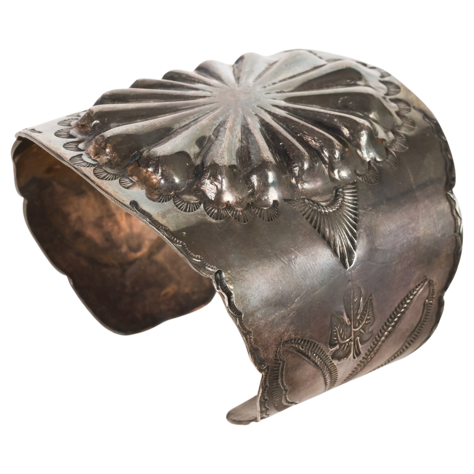 Sterling Silver 1950s Navajo Native American Cuff (1 of 6)