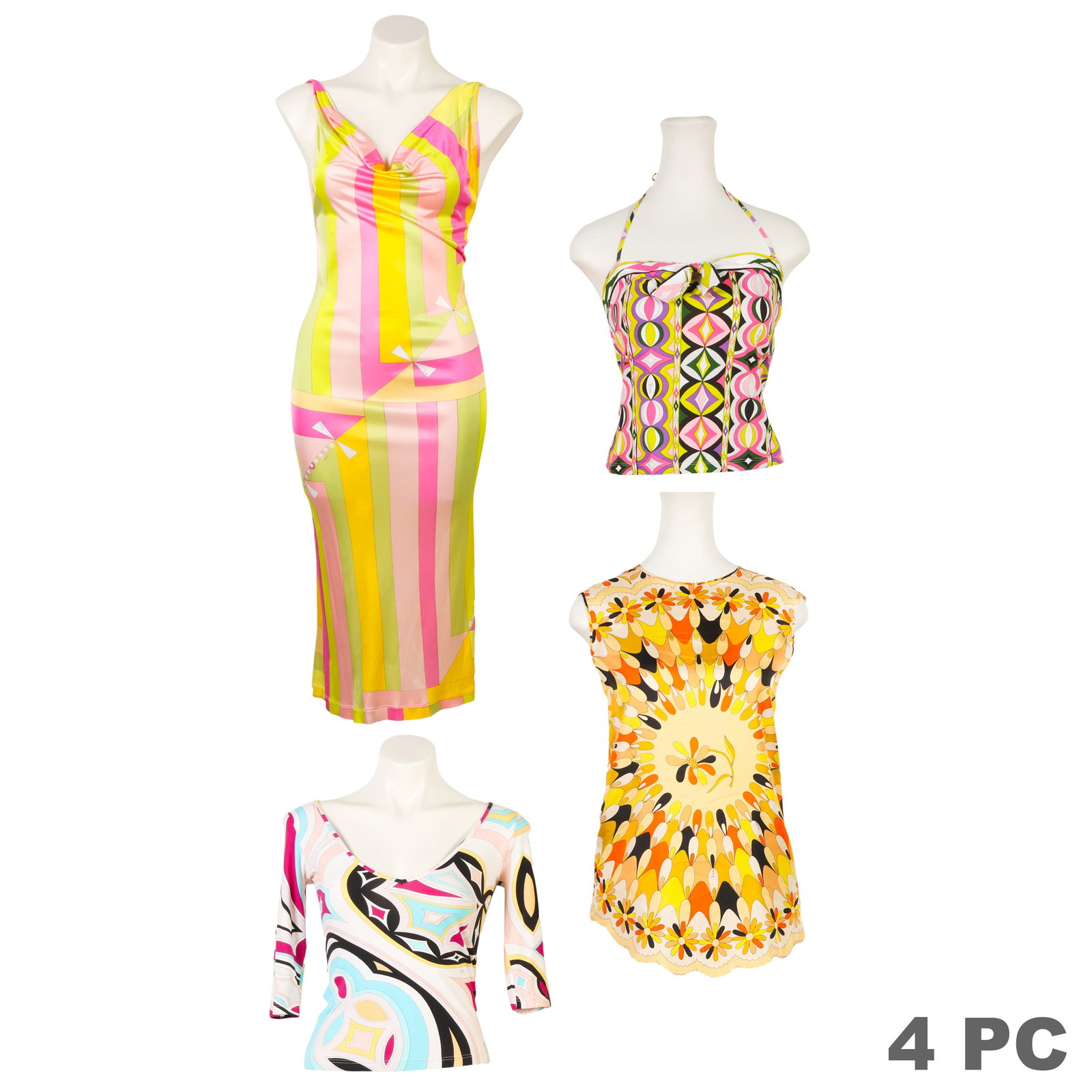 Emilio Pucci Vintage Shirts & Halter Dress 4pc LOT (1 of 6)