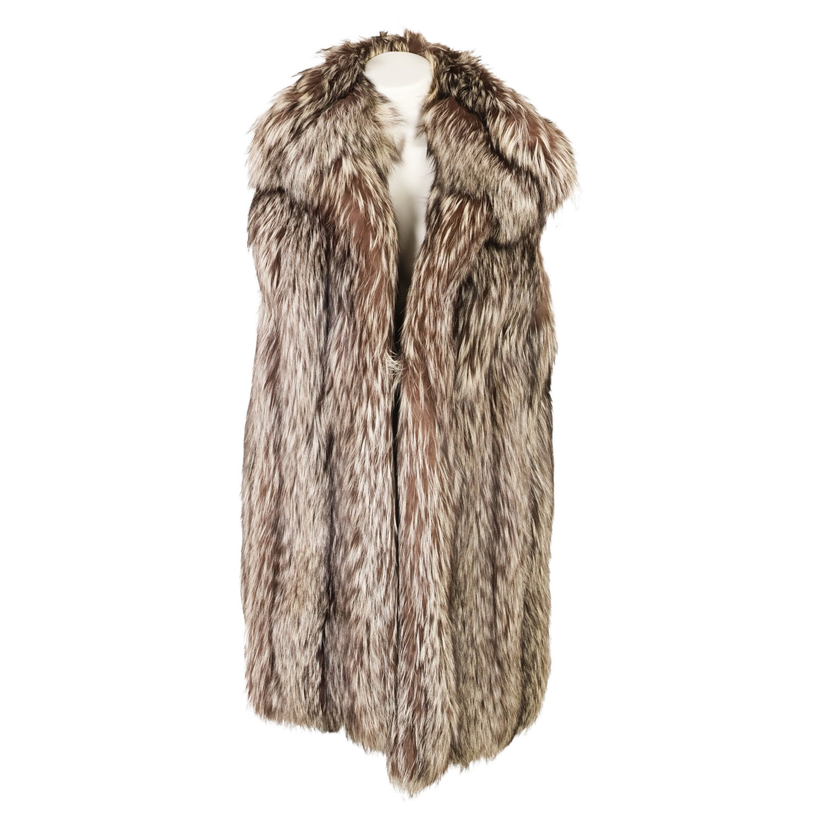 Luxury Handmade Fine Silver Type Fox Jacket Vest (1 of 6)