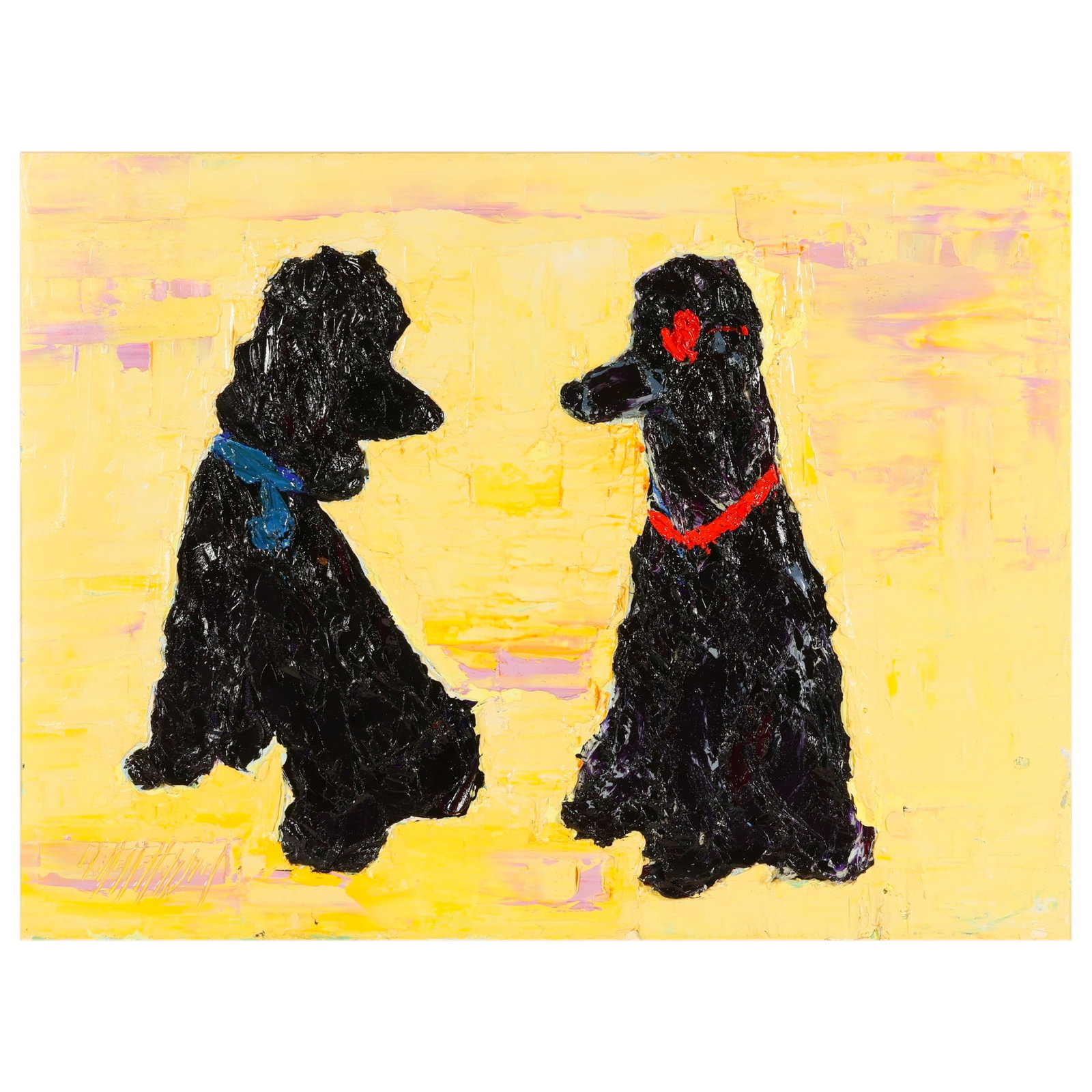 Guillette Hubble 20C Gracie & Trevor II Painting (1 of 8)