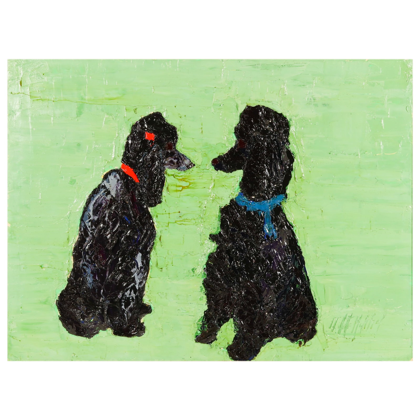 Guillette Hubble 20C Gracie & Trevor III Painting (1 of 8)