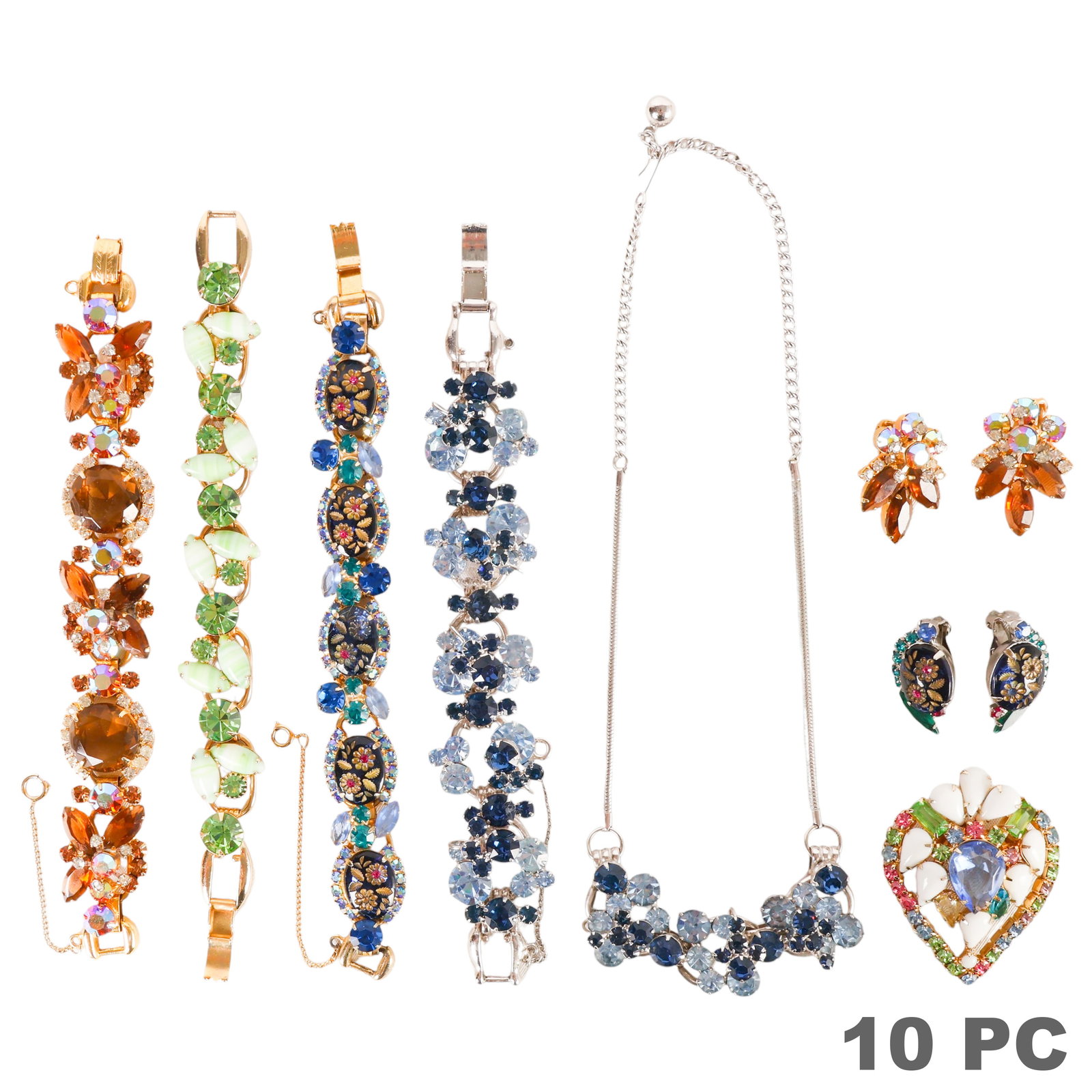 DeLizza Elster Juliana Vintage Jewelry 10pc LOT (1 of 6)
