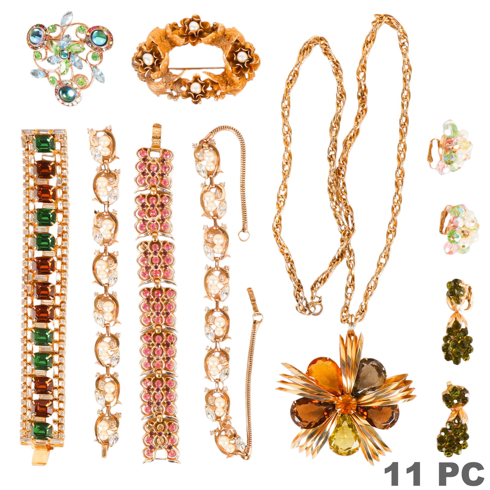 Trifari Hobe Miriam Haskell Costume Jewelry LOT (1 of 6)