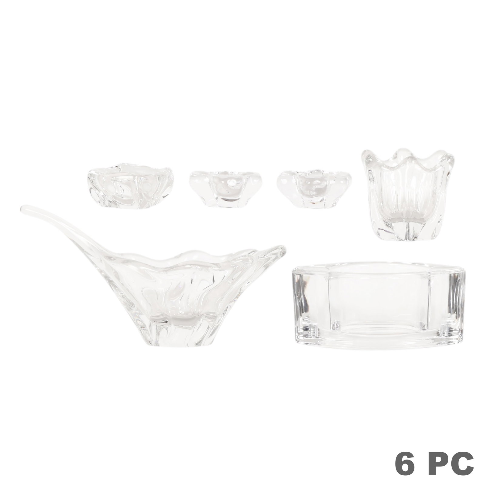 Daum France Crystal Bowl Ashtray Salt Cellar LOT (1 of 6)