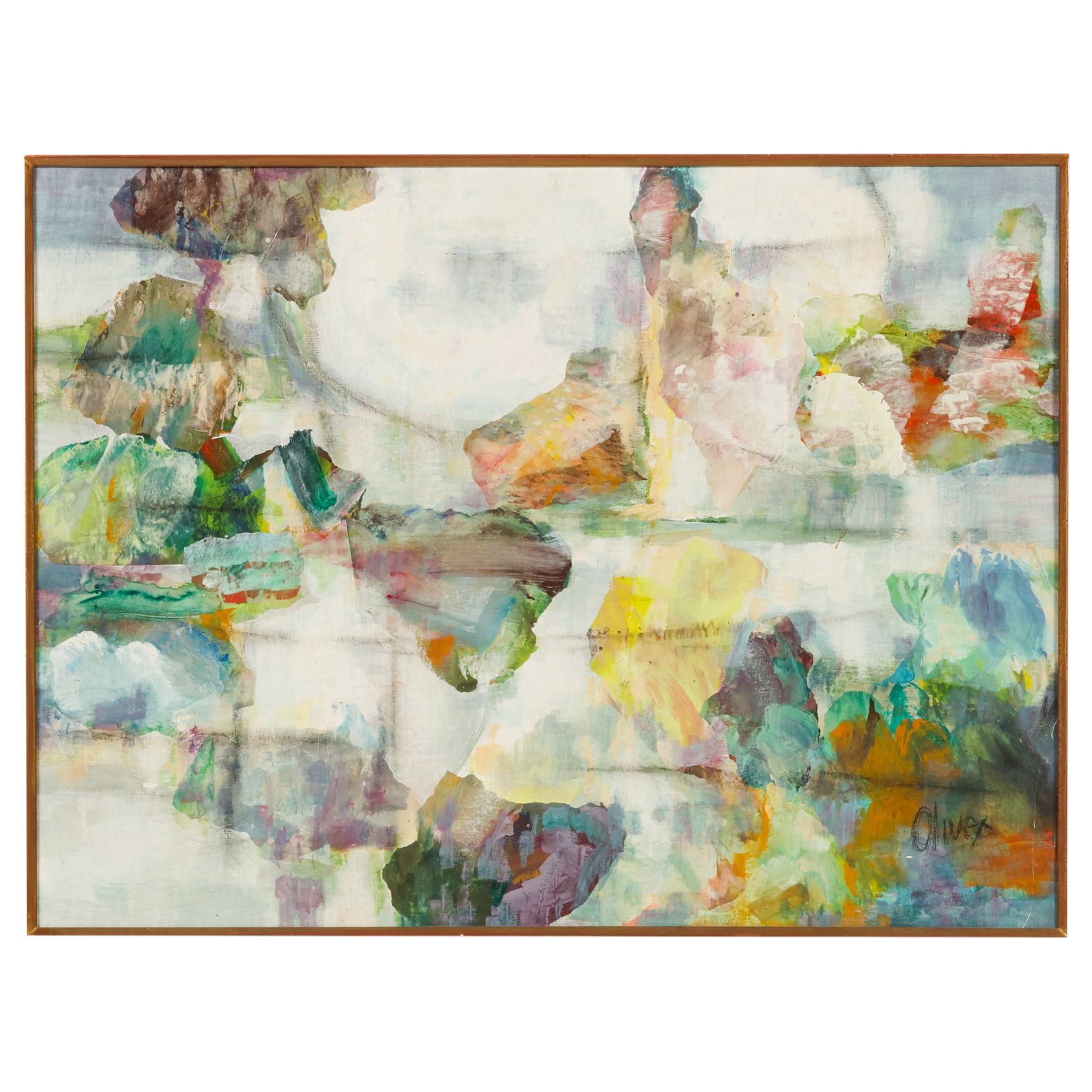 Oliver Snyder 20C. Abstract Landscape Oil Painting (1 of 7)