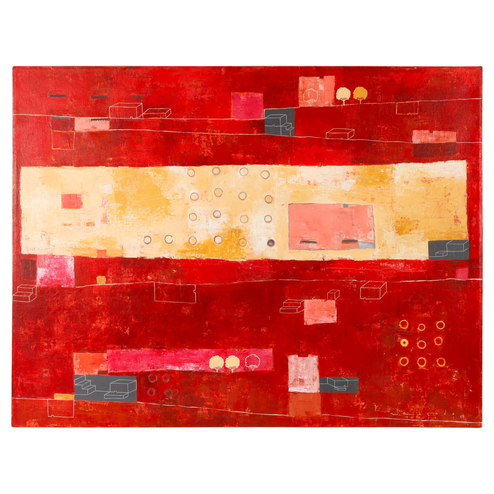 Mancela Rosado b.1972 Modern Contemporary Painting (1 of 6)