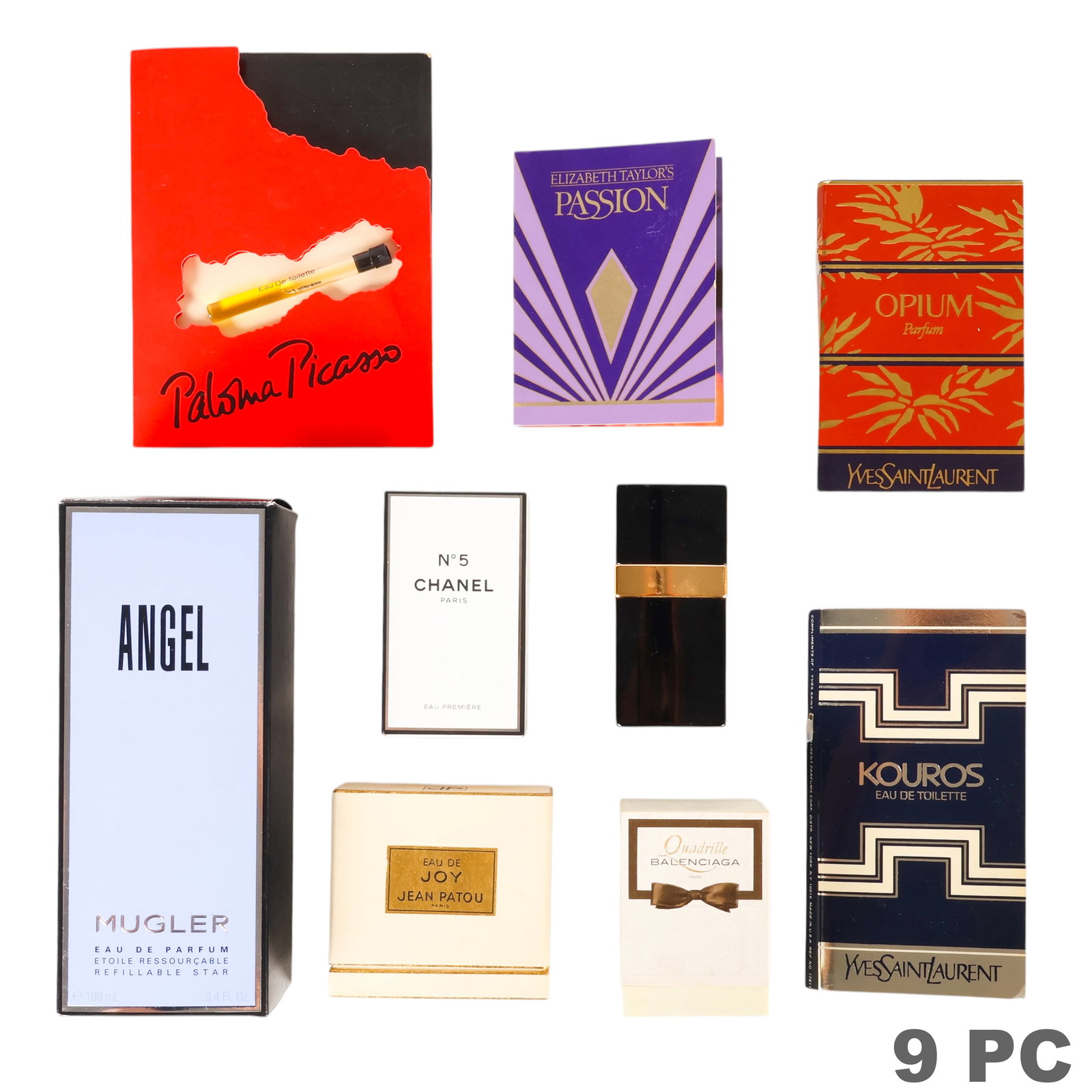 Chanel Mugler Jean Patou Balenciaga Perfume LOT (1 of 6)