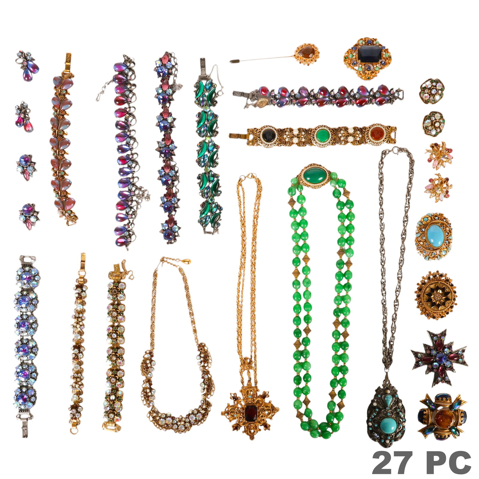 Florenza Vintage Costume Jewelry 27pc ESTATE LOT (1 of 6)
