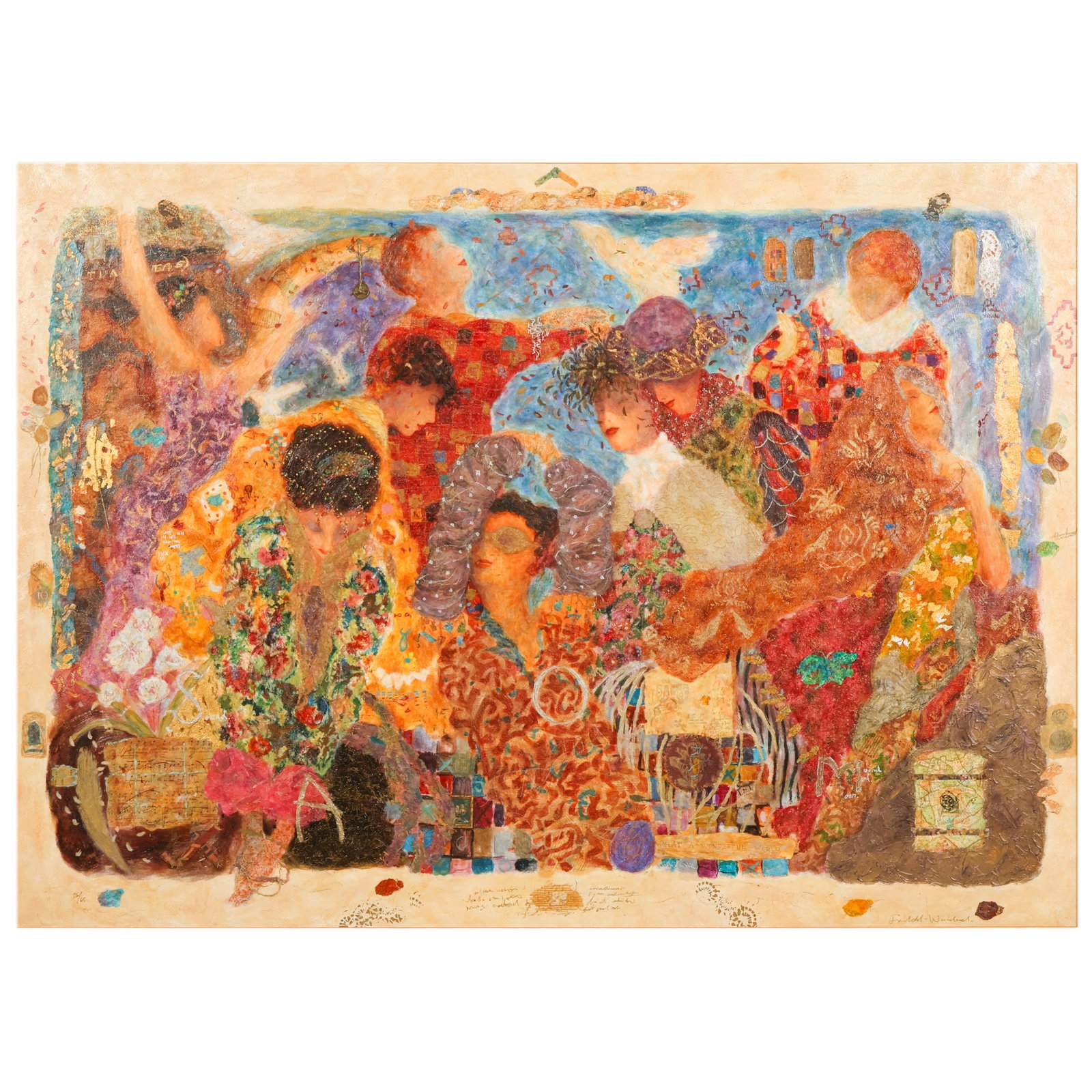 Fairchild-Woodard b.1953 "Sound of Moon" Painting (1 of 10)