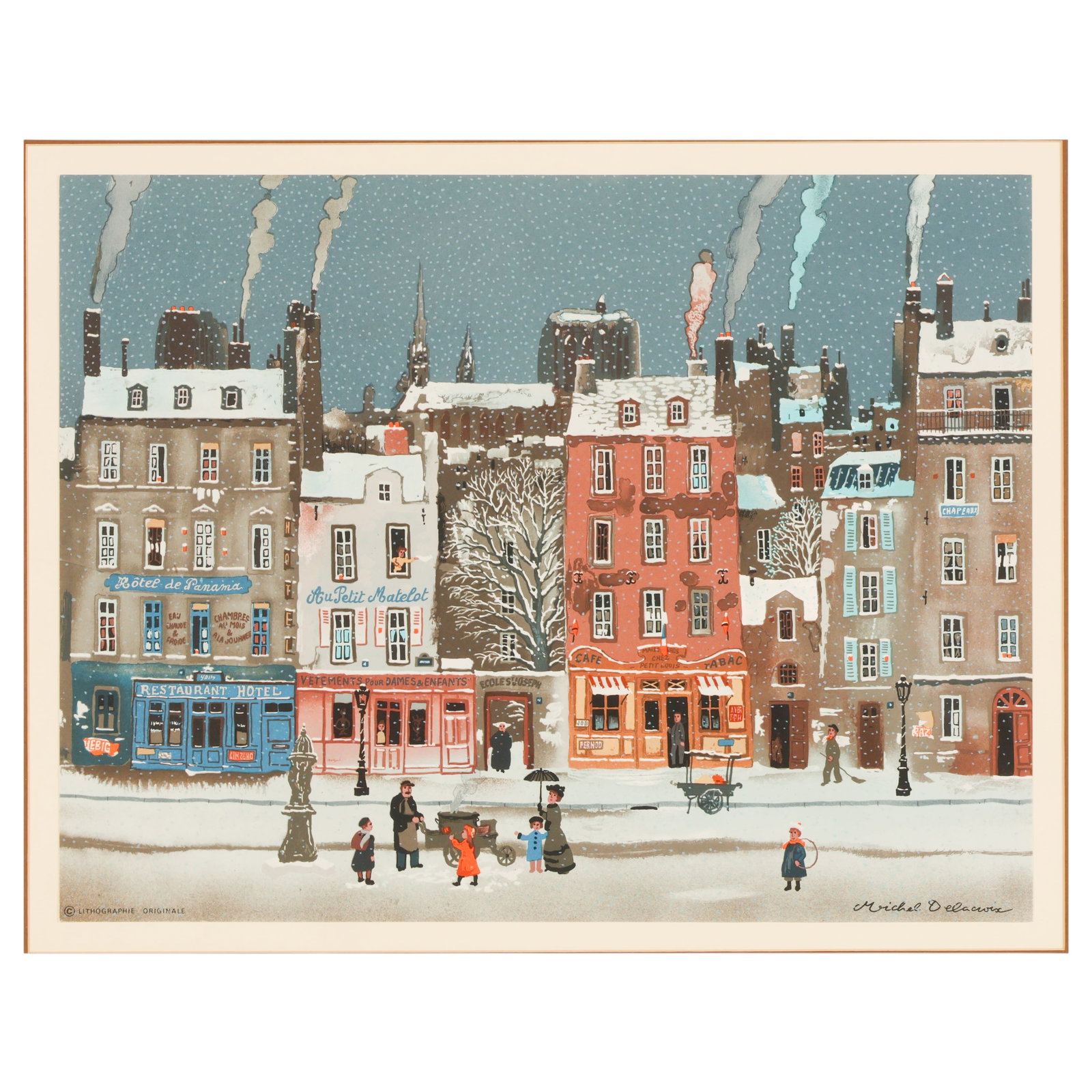Michel Delacroix (born 1933) Winter Scene FRAMED (1 of 8)