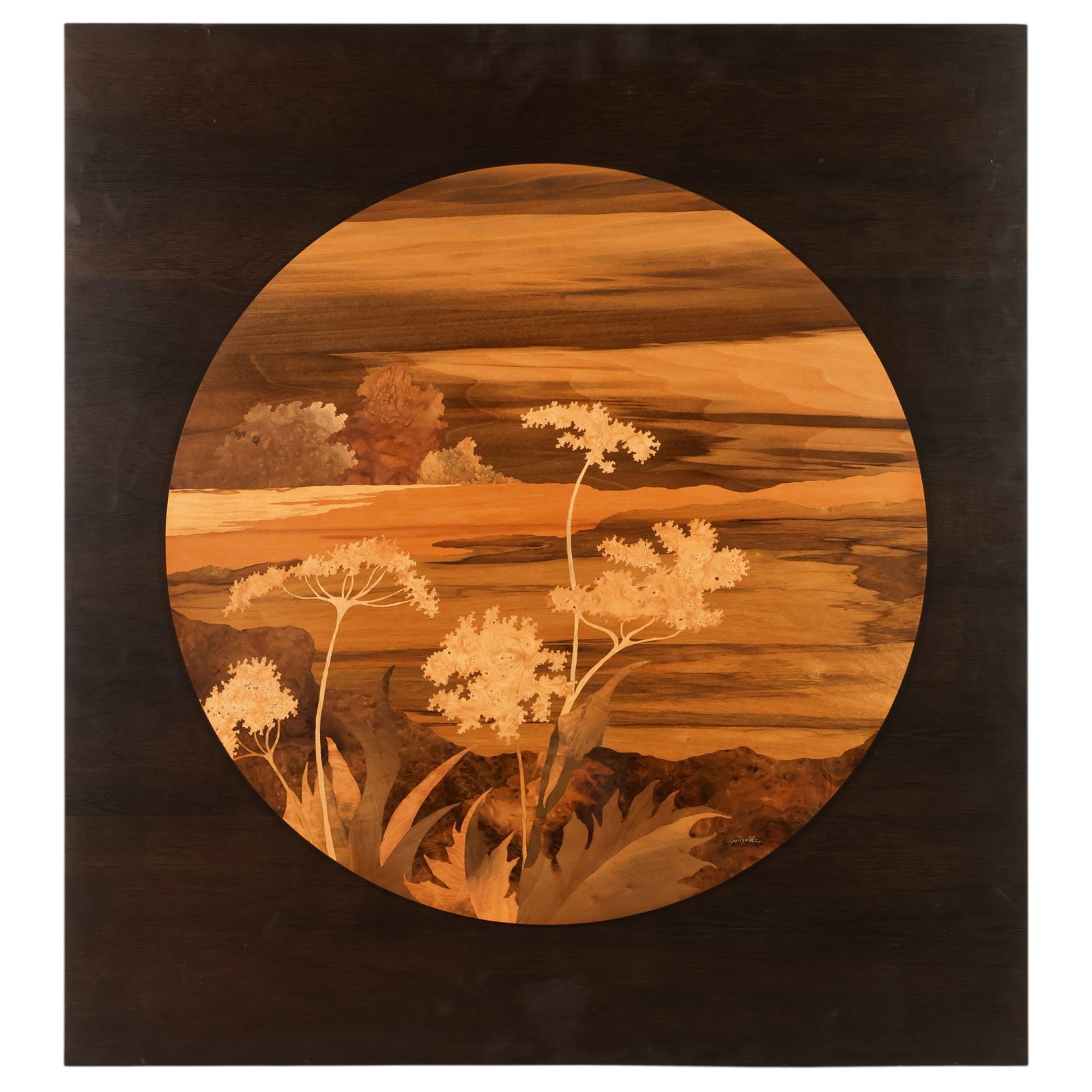 Jean Charles Spindler b.1949 Marquetry Art Plaque (1 of 7)