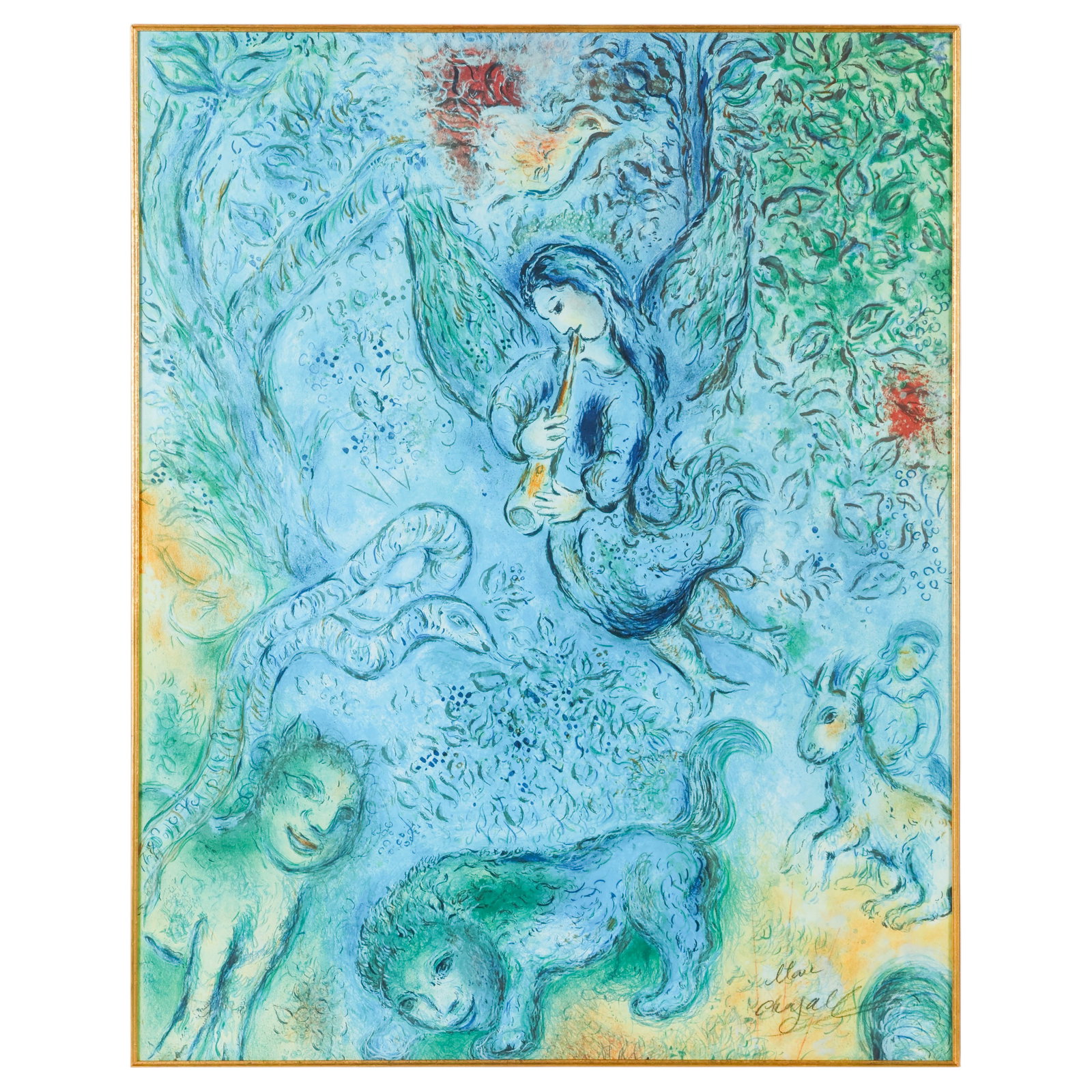 Marc Chagall 1887-1985 Magic Flute Poster SIGNED (1 of 7)