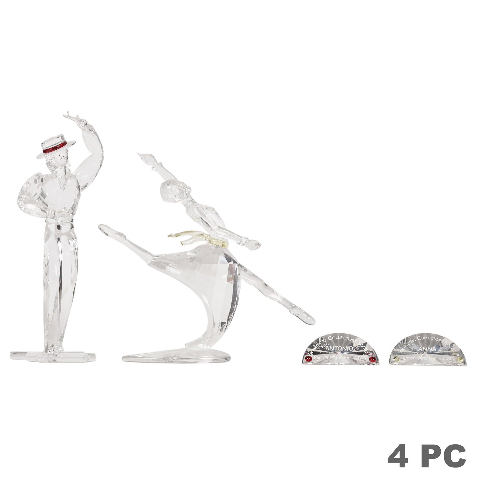 Swarovski Crystal Anna and Antonio Figures 4pc LOT (1 of 9)