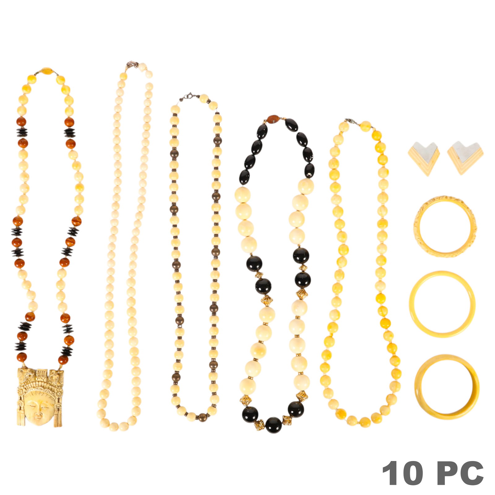 Chinese Organic Necklace Bracelet Earring 10pc LOT (1 of 6)