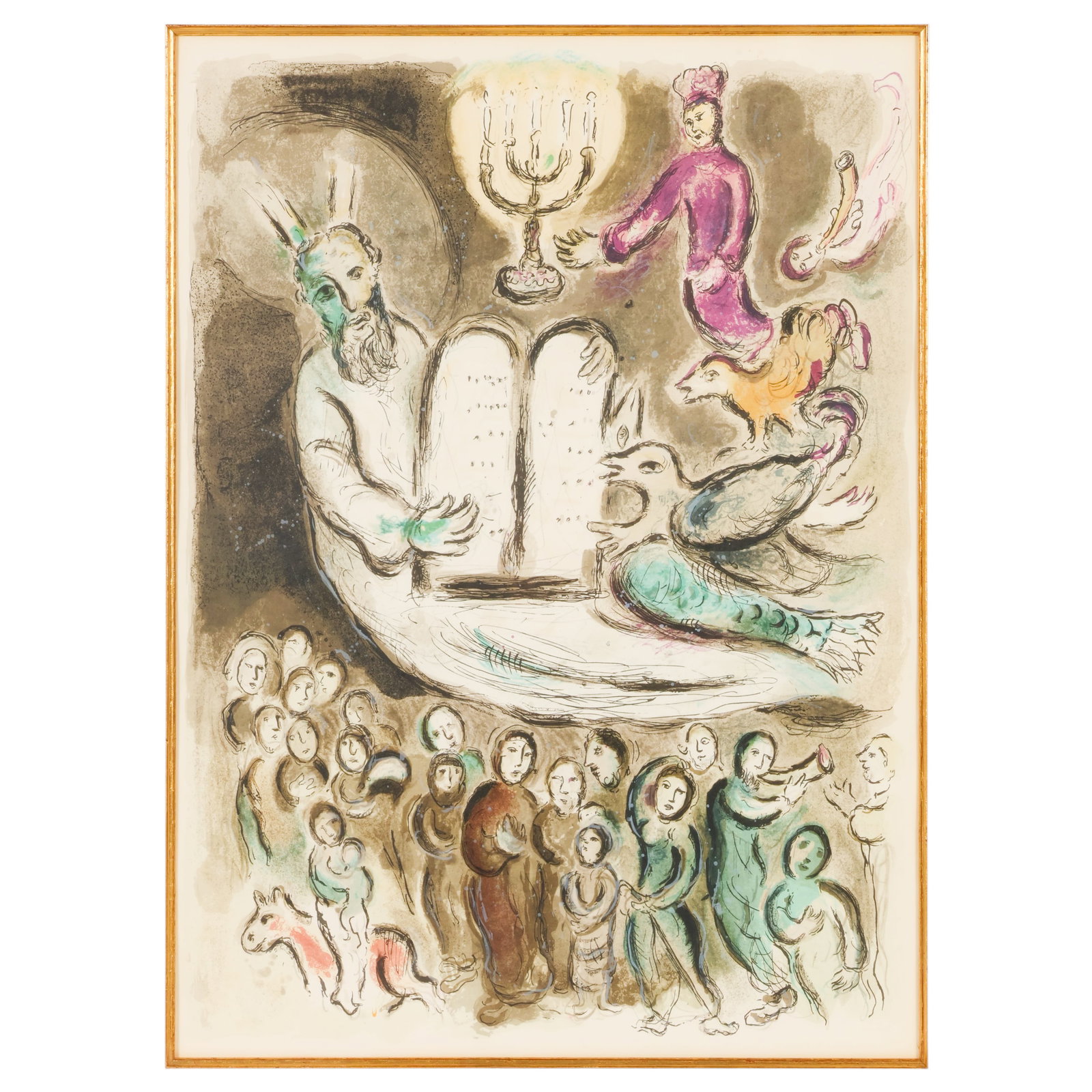 Moses w/ Ten Commandments Lithograph after Chagall (1 of 7)