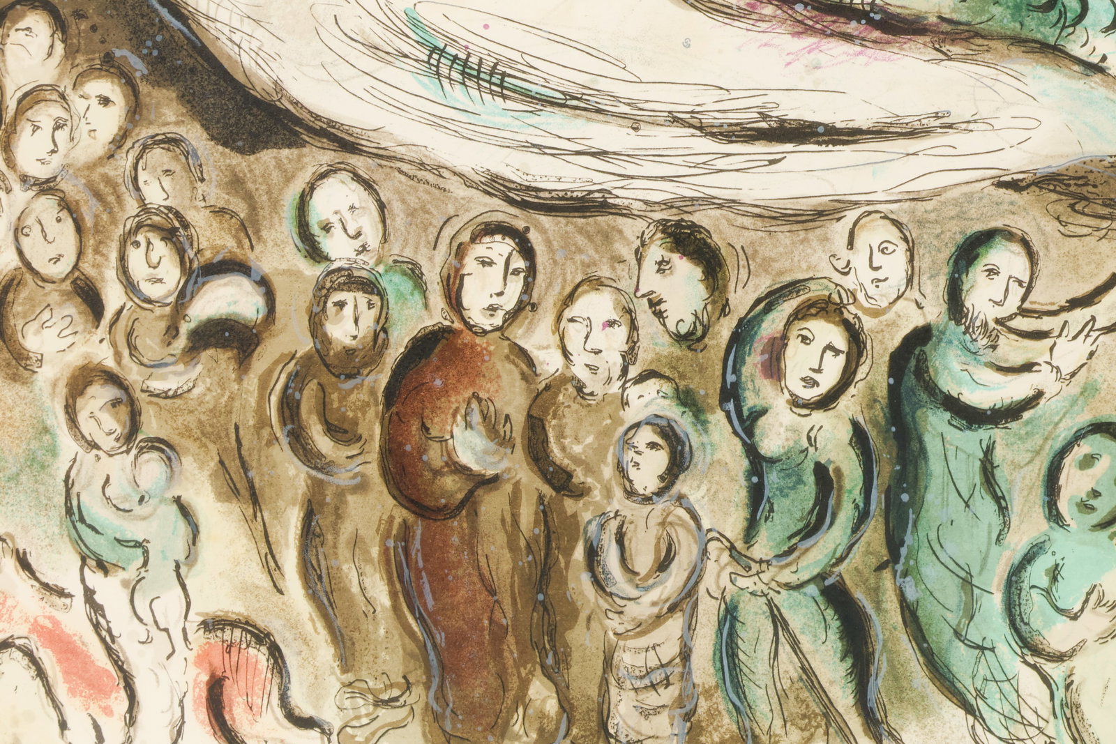 Moses w/ Ten Commandments Lithograph after Chagall - 4