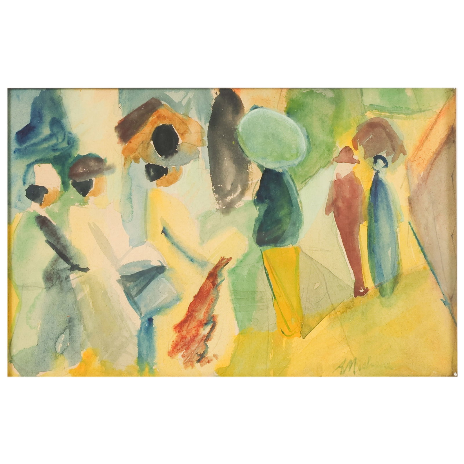Figural Street Scene after Auguste Macke 1887-1914 (1 of 7)