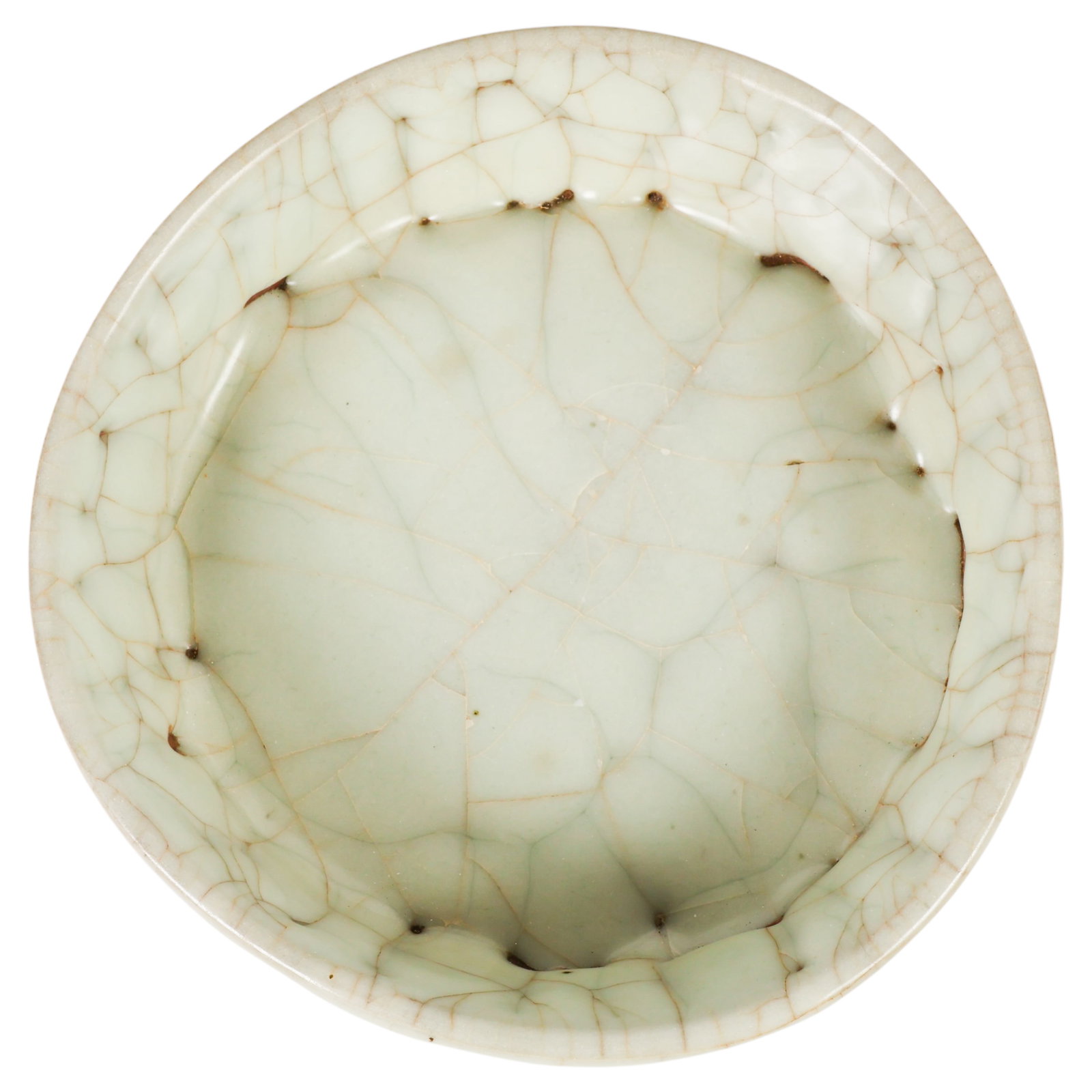 Chinese Grey Green Celadon Glazed Brush Pot Washer (1 of 6)