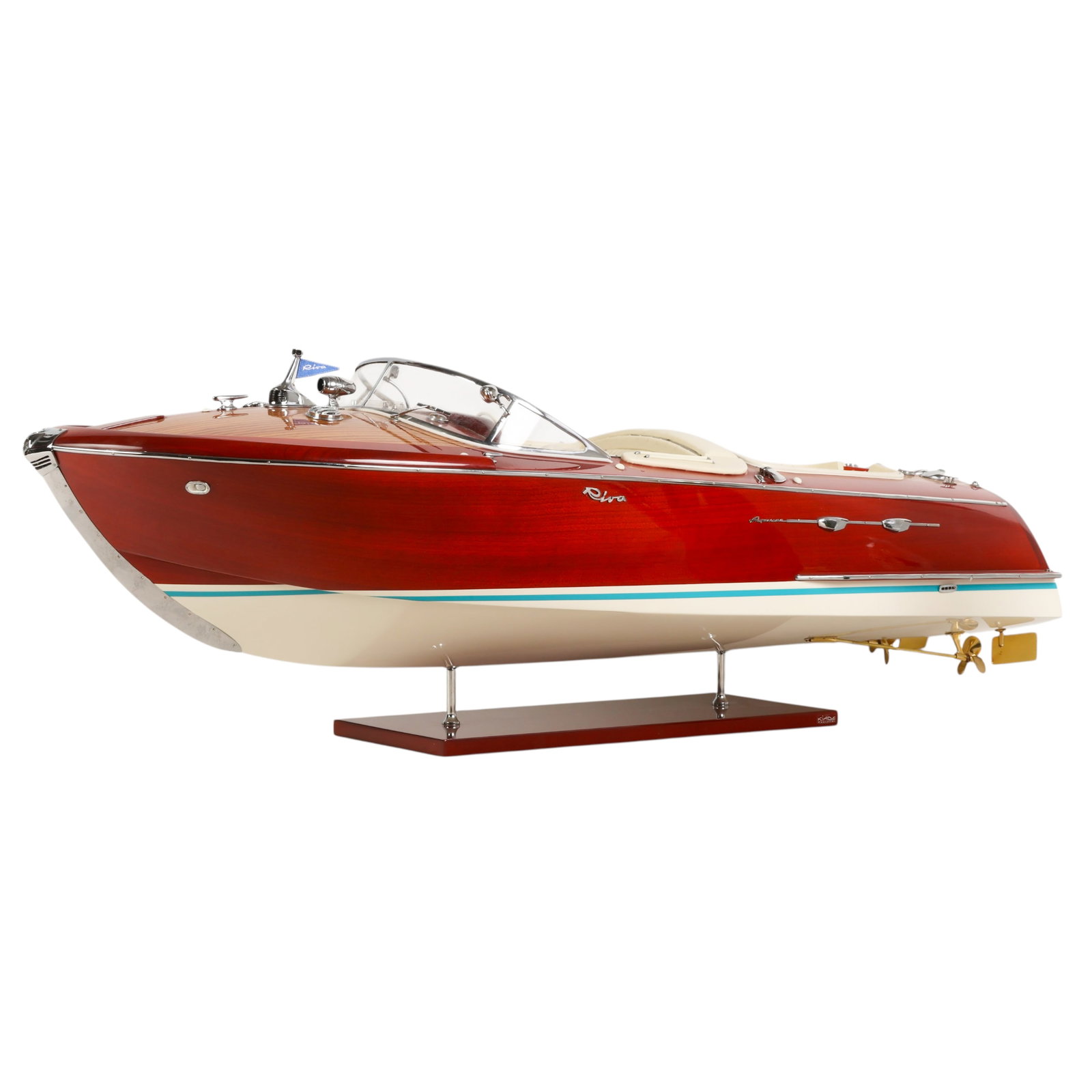 Kiade Scale Model Wooden Riva Aquarama Speed Boat (1 of 8)