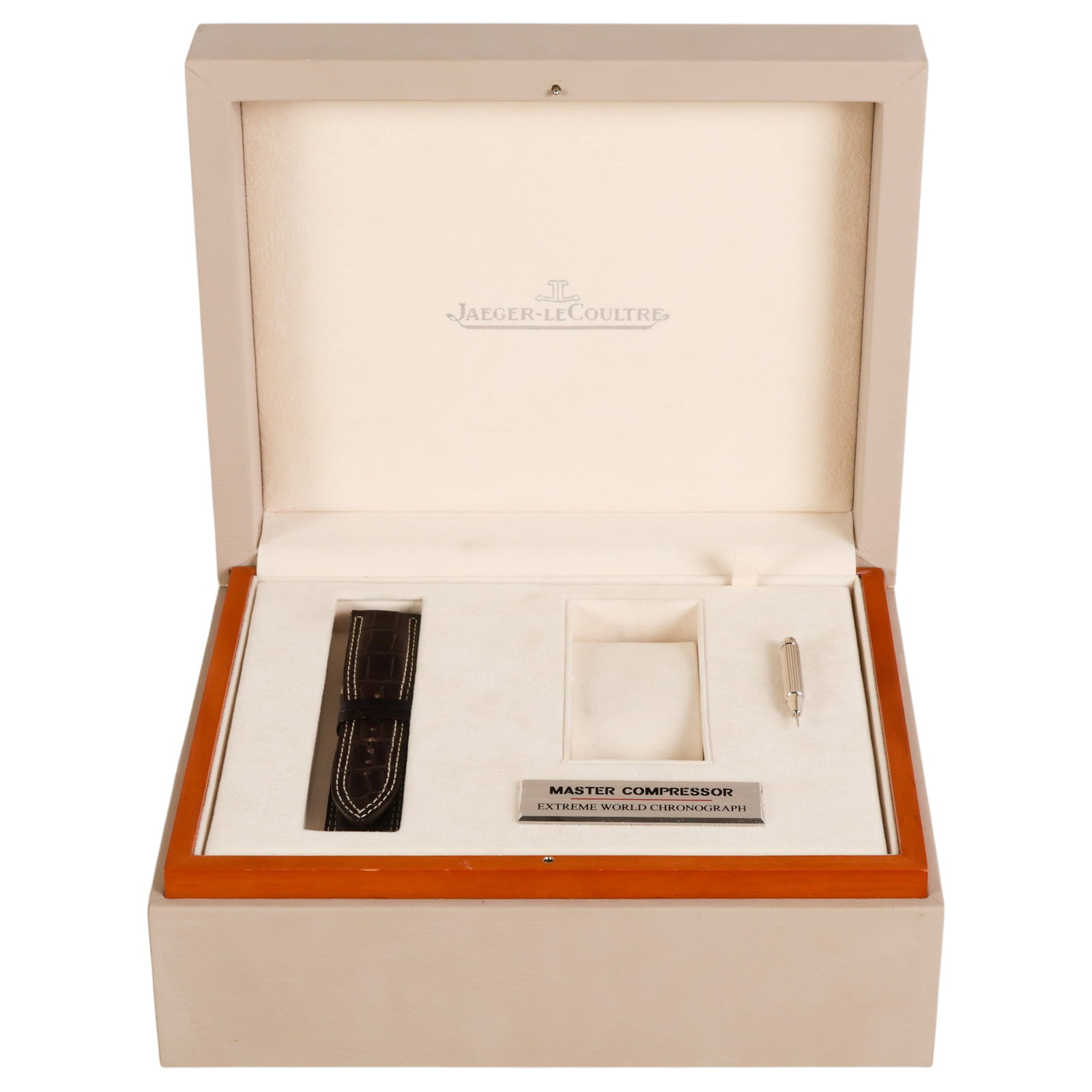 Jaeger LeCoultre Leather 18k Watch Strap and Box (1 of 6)