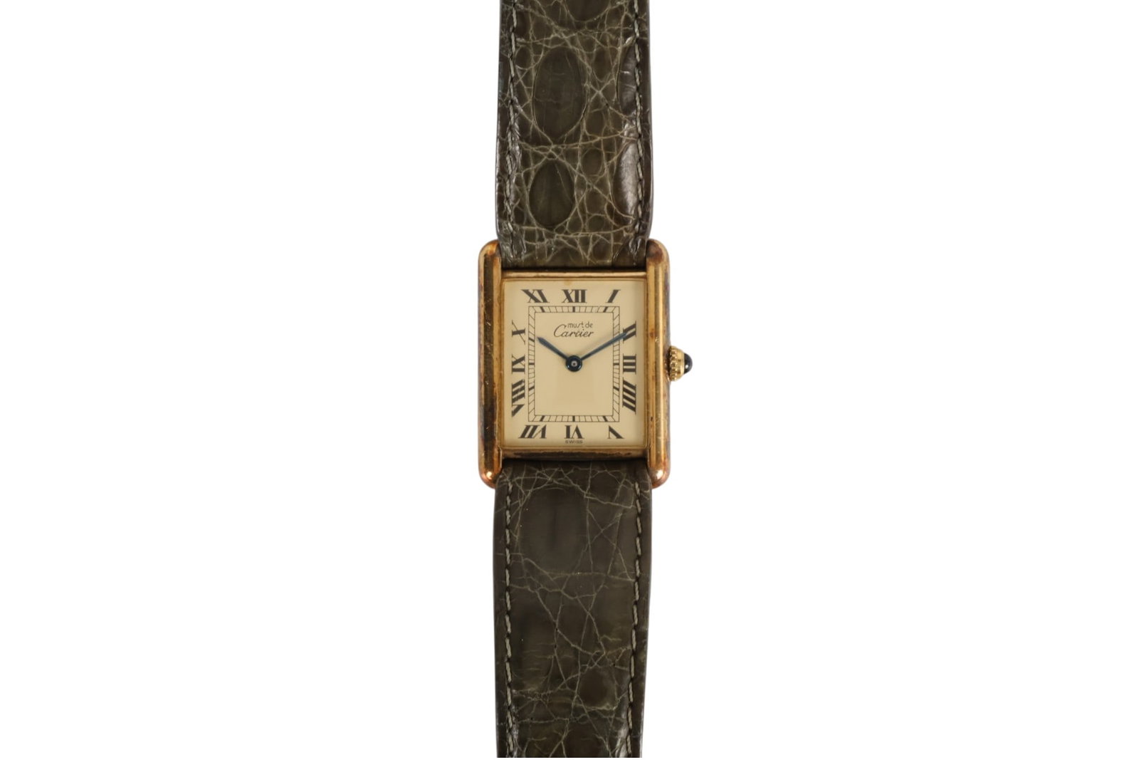 Must De Cartier Vintage Vermeil 925 Tank Watch (1 of 6)