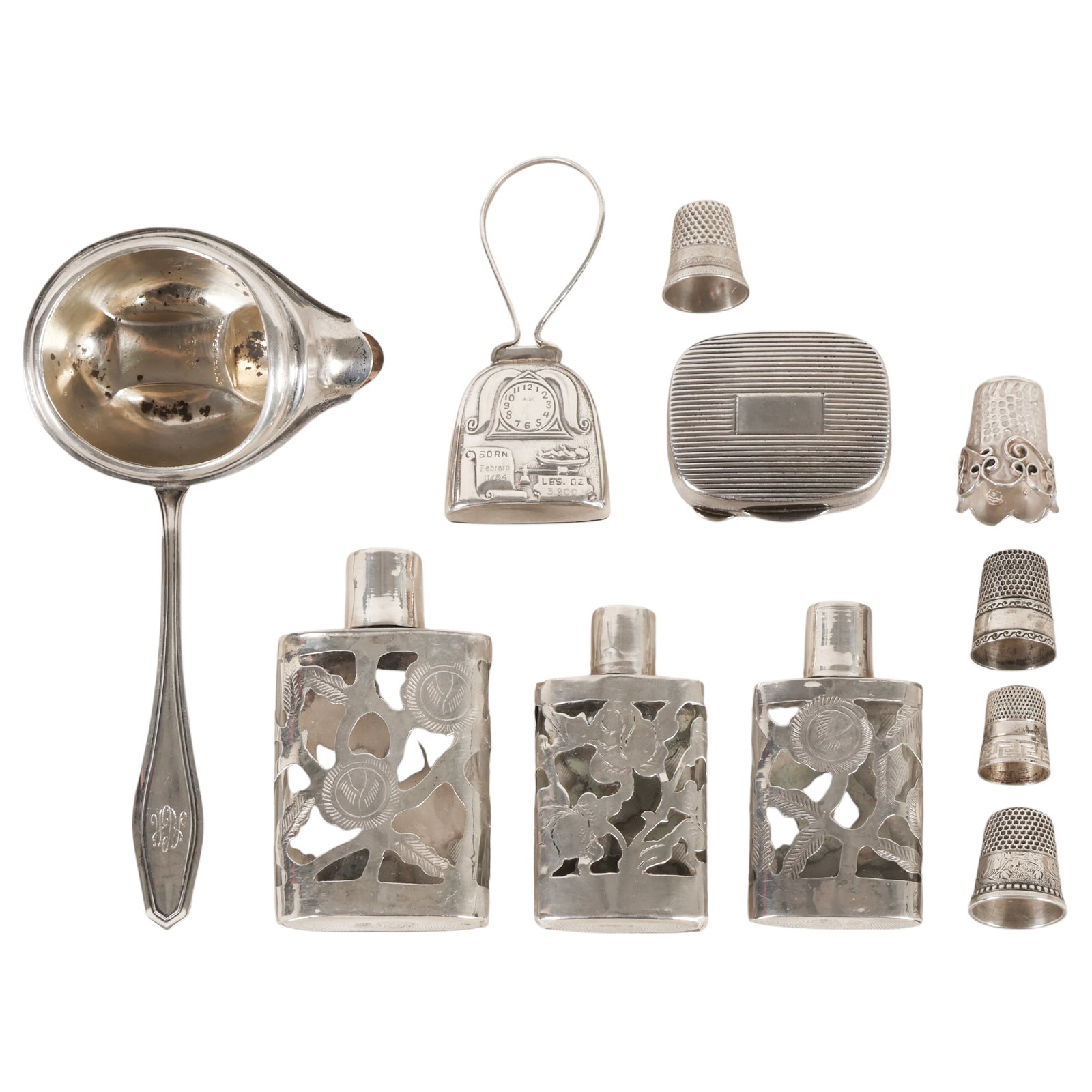 Sterling Silver Tiffany Pill Box, Thimbles & MORE (1 of 5)