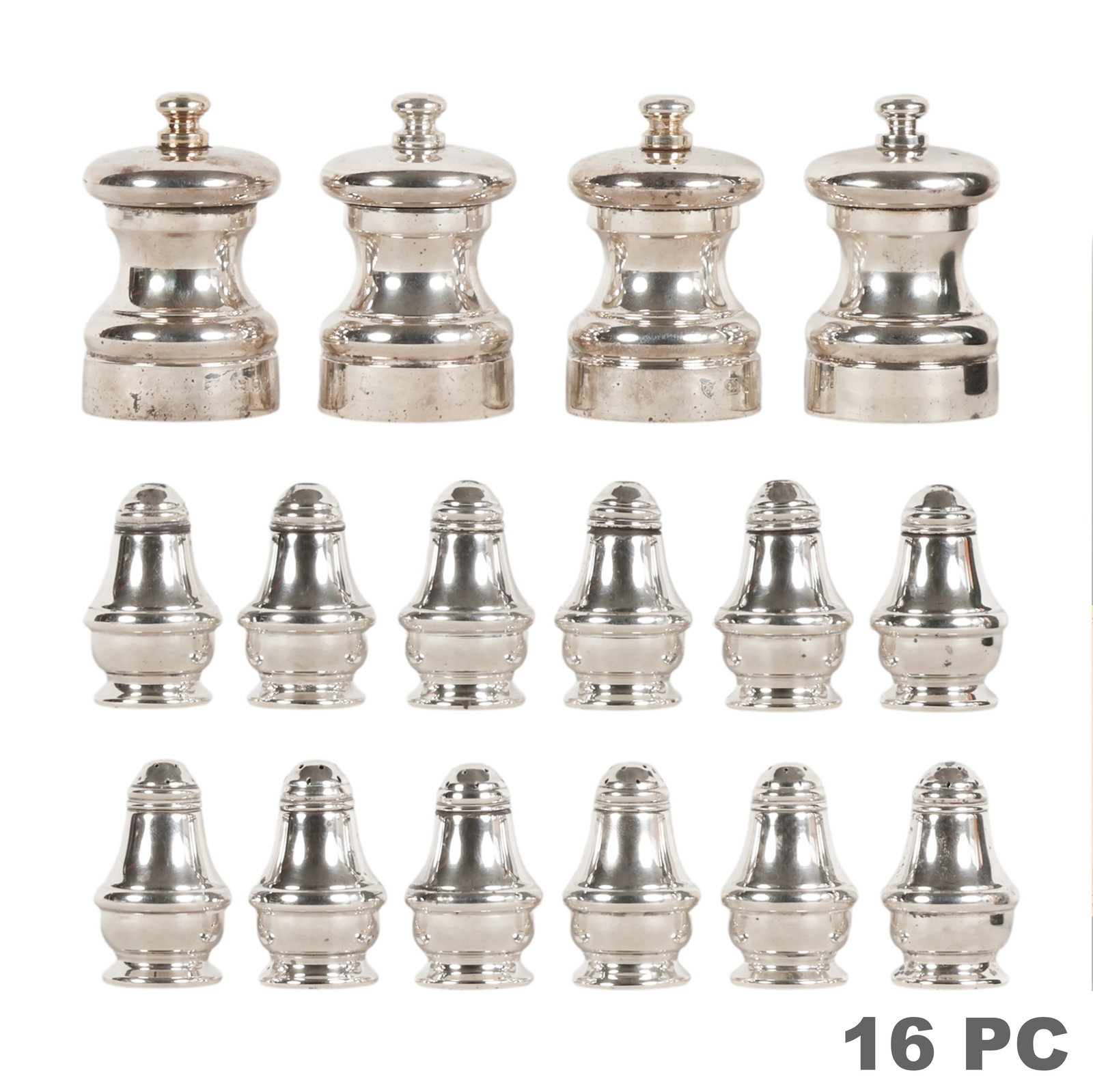 Sterling Silver Salt and Pepper Shakers 16pc LOT (1 of 7)
