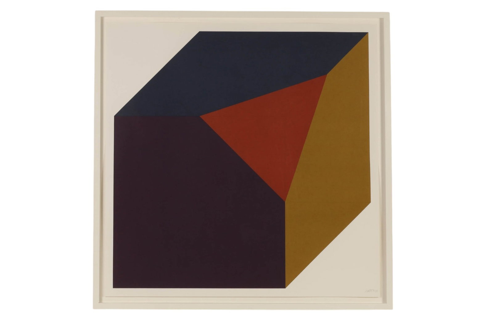 Sol Lewitt 1928-2007 Form & Cube Serigraph SIGNED (1 of 7)