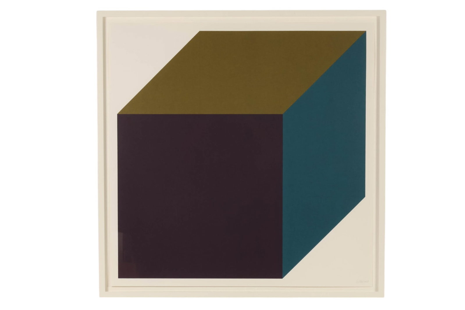 Sol Lewitt 1928-2007 Dived Cube Serigraph SIGNED (1 of 7)