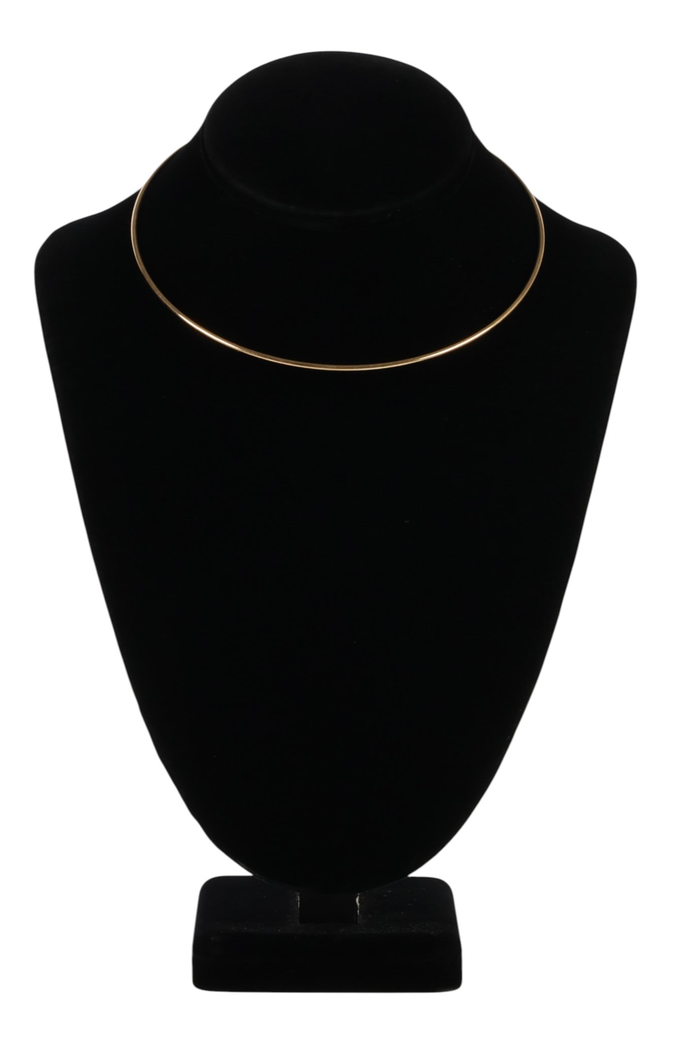 Tiffany 14k Gold & Akoya Pearl Torque Cable Choker: Vintage Tiffany & Co. 14K yellow gold torque, neckwire, or collar necklace of rigid circular form, terminating in a sculptural overlapping front hook closure accented with two cultured Akoya pearls me