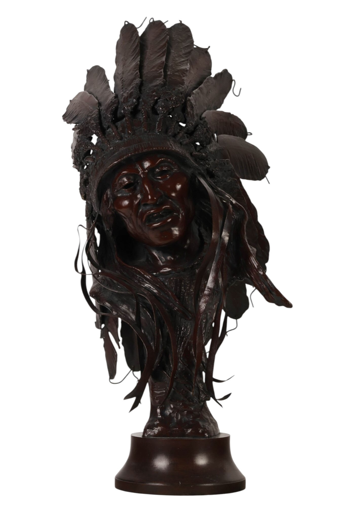 Joe Beeler 1931-2006 The Warrior Bronze Sculpture (1 of 7)