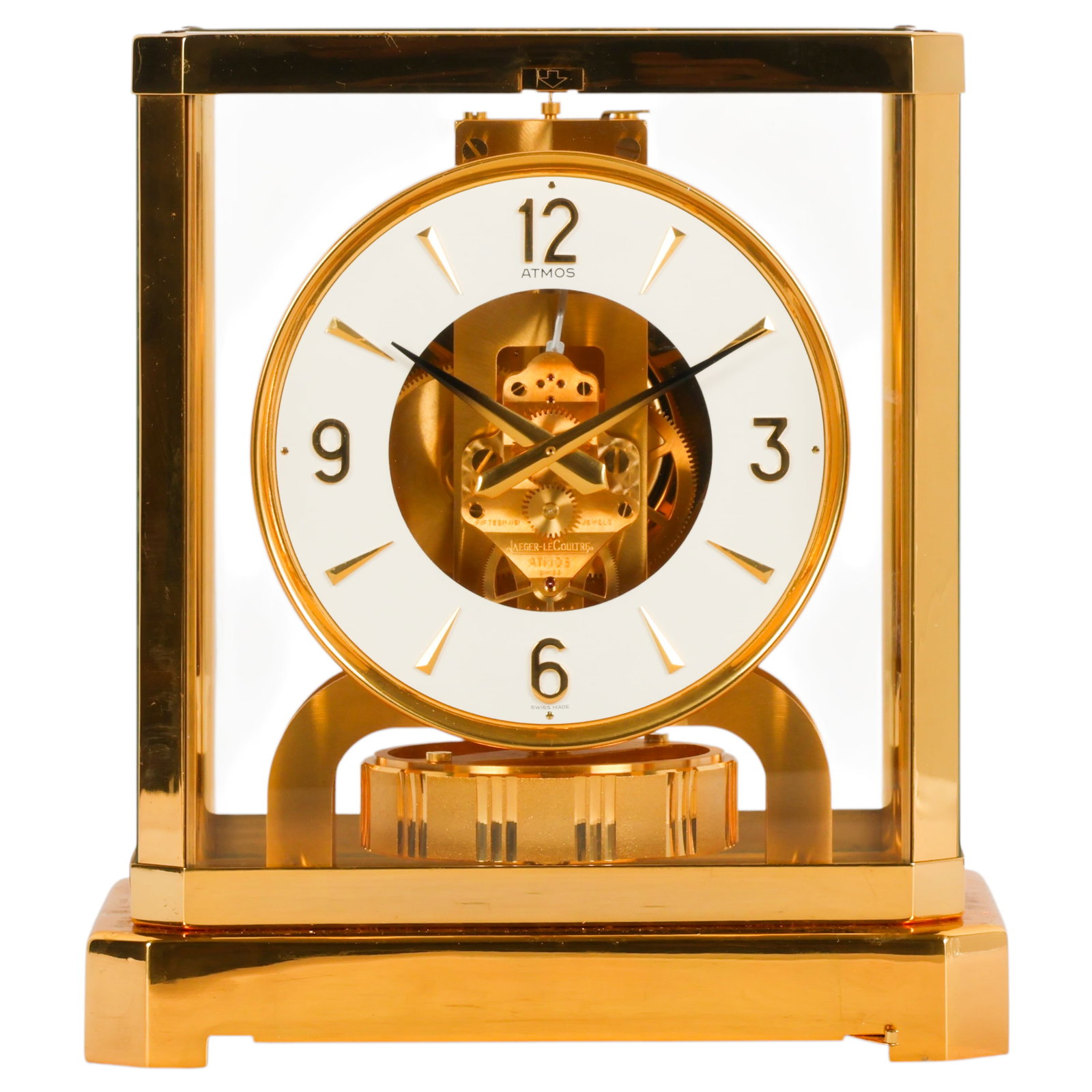 Jaeger LeCoultre Atmos Brass & Glass Mantle Clock (1 of 7)