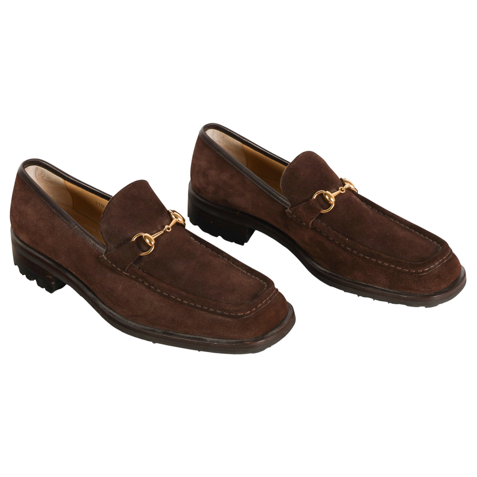 Gucci Men's Suede Loafers w/ Vibram Soles Sz 12 D (1 of 6)