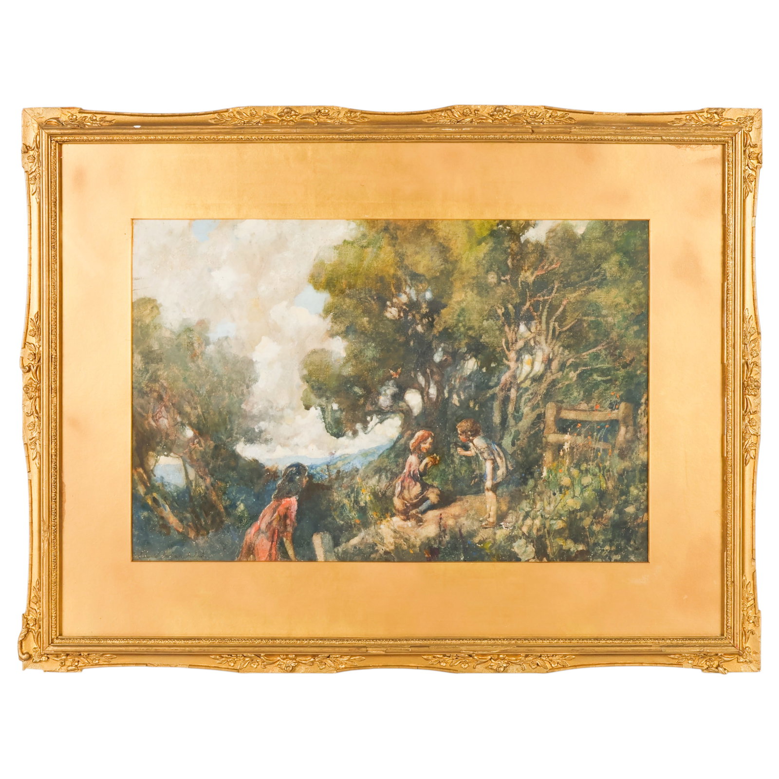 Edward Dufner 1871-1957 Figural Landscape Painting (1 of 7)