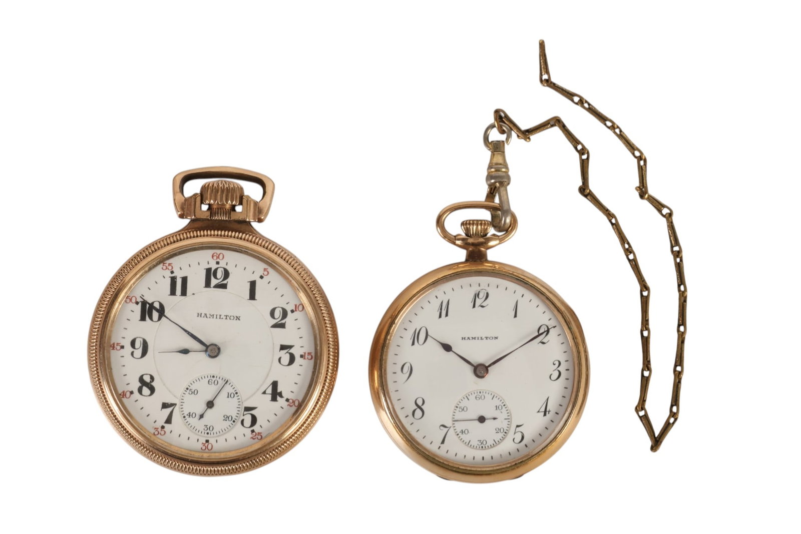 Hamilton Double Roller 21J & 17 Jewel Pocket Watch (1 of 8)