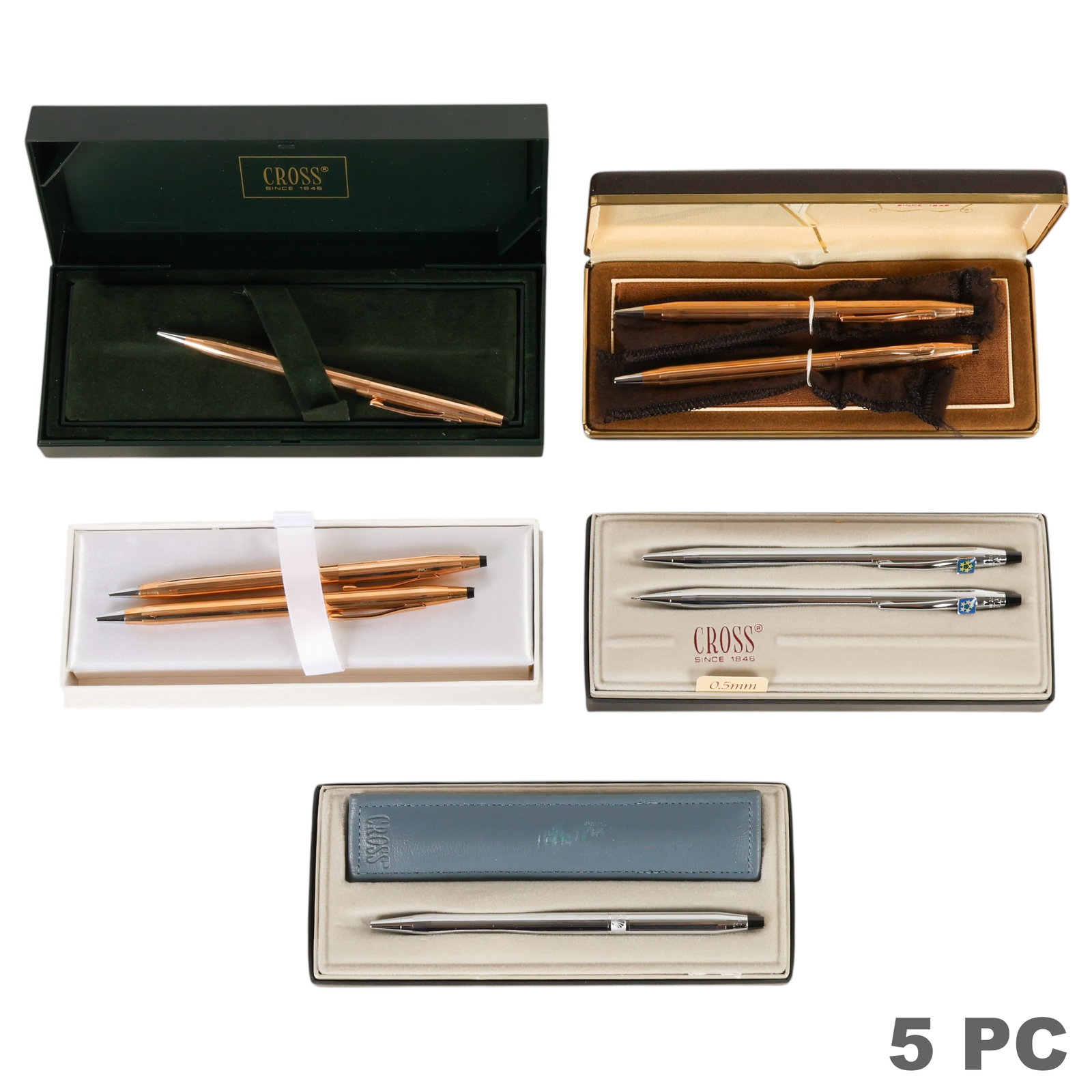 Cross Boxed Vintage Writing Utensil SETS 5pc LOT (1 of 7)