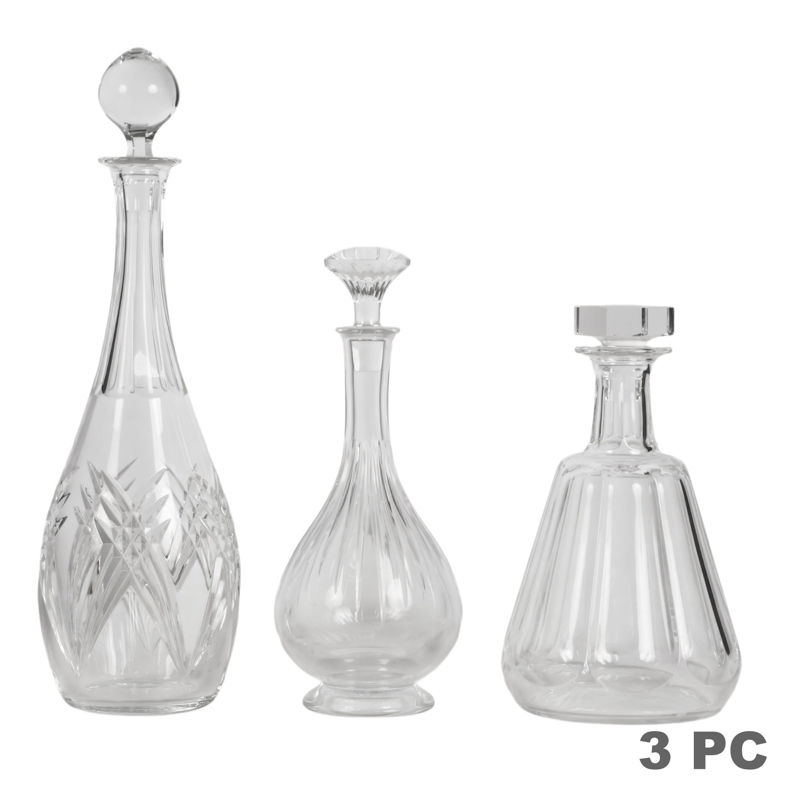 Baccarat Massena Talleyrand and MORE Decanters LOT (1 of 6)