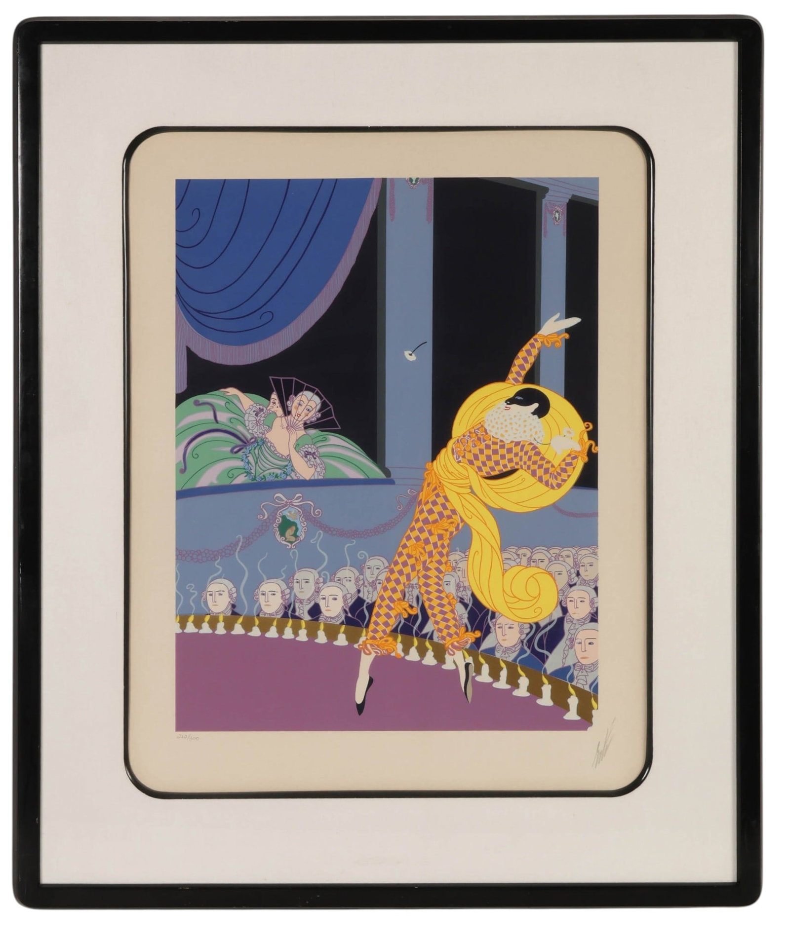 Erte 1892-1990 The "Harlequin" LE Serigraph SIGNED (1 of 8)
