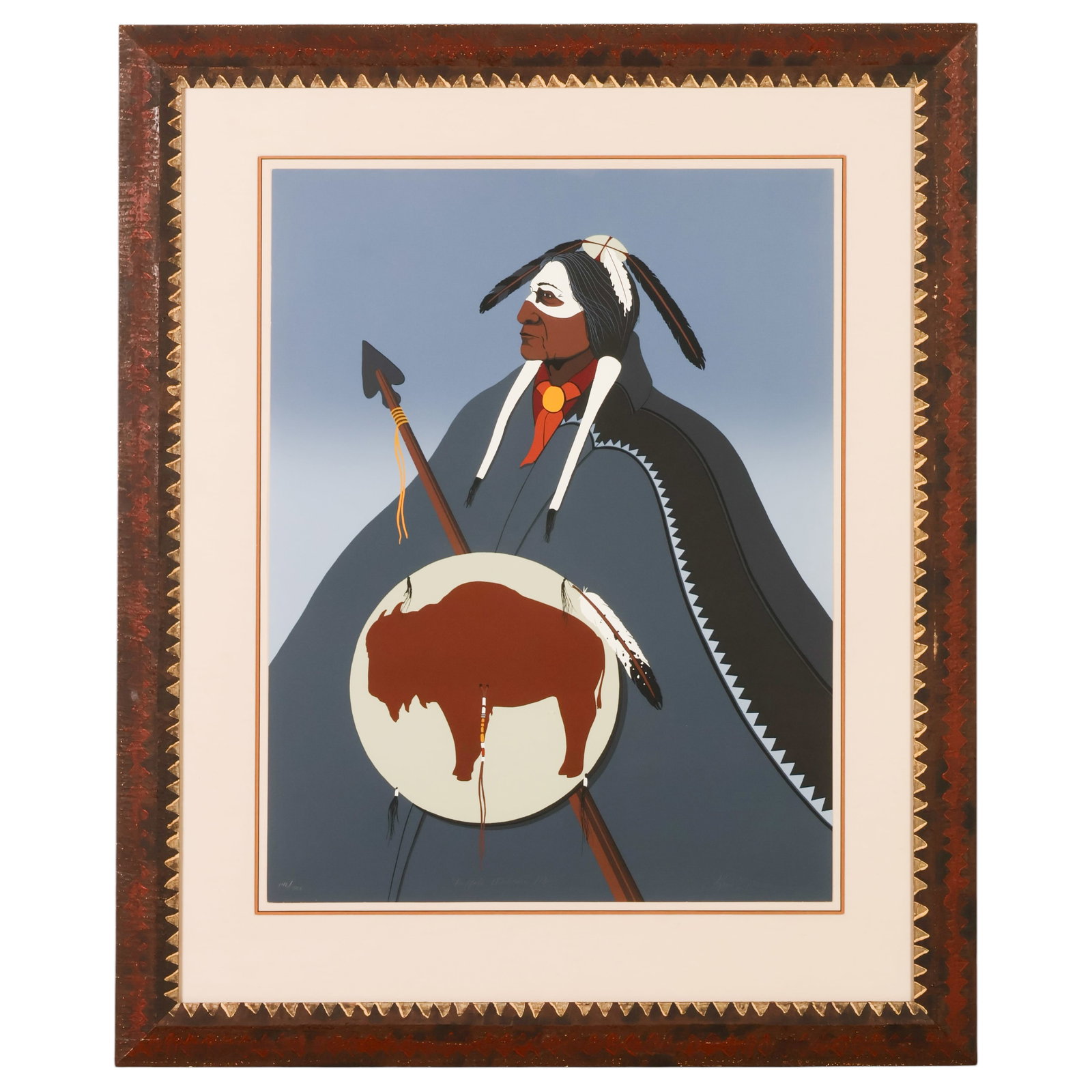 Kim Means 21C "Buffalo Medicine Man" Litho SIGNED (1 of 9)