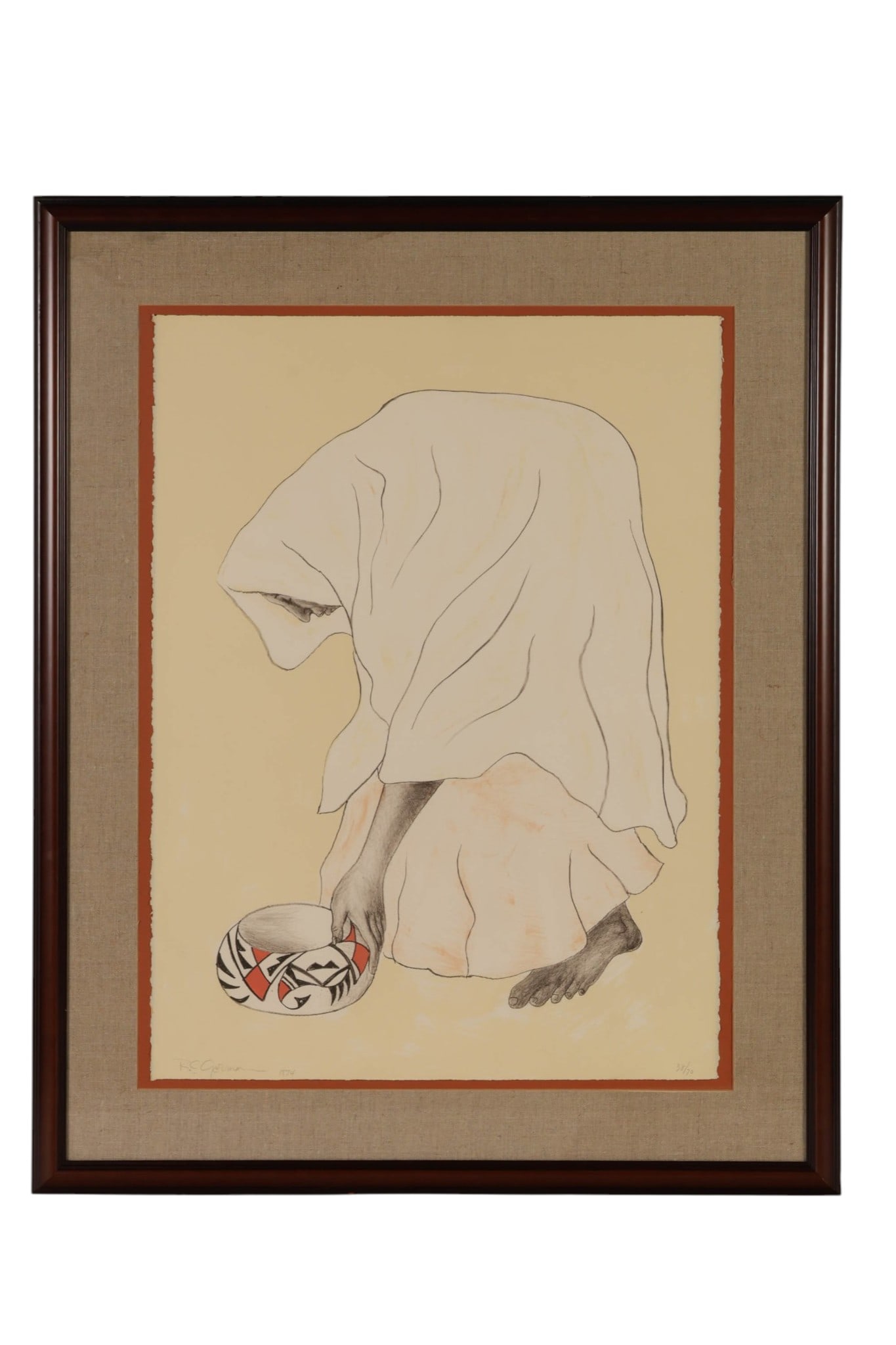 R.C. Gorman 1931-2005 Tazbah St. Lithograph SIGNED (1 of 7)
