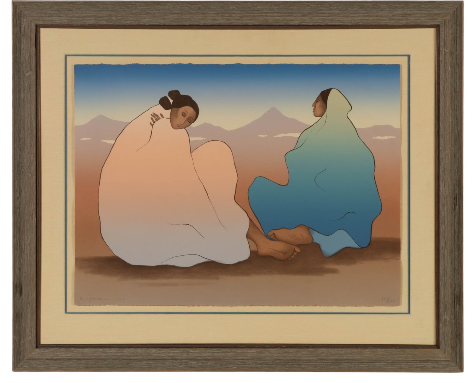 R.C. Gorman 1931-2005 Painted Desert Woman SIGNED (1 of 8)
