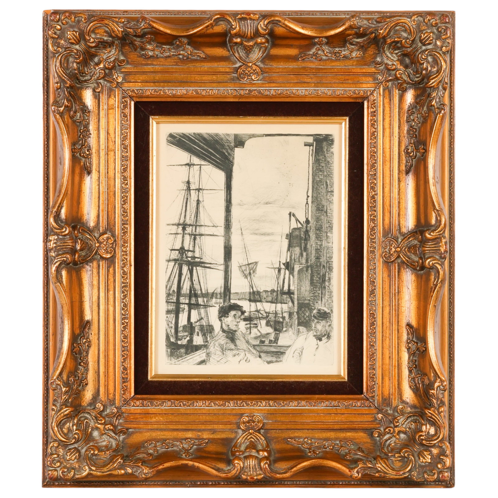 Rotherhithe Etching Print after James A.M Whistler (1 of 8)
