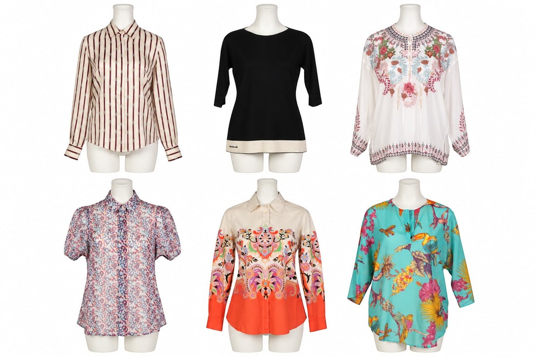Balenciaga Etro Johnny Was and More Tops 6pc LOT (1 of 18)