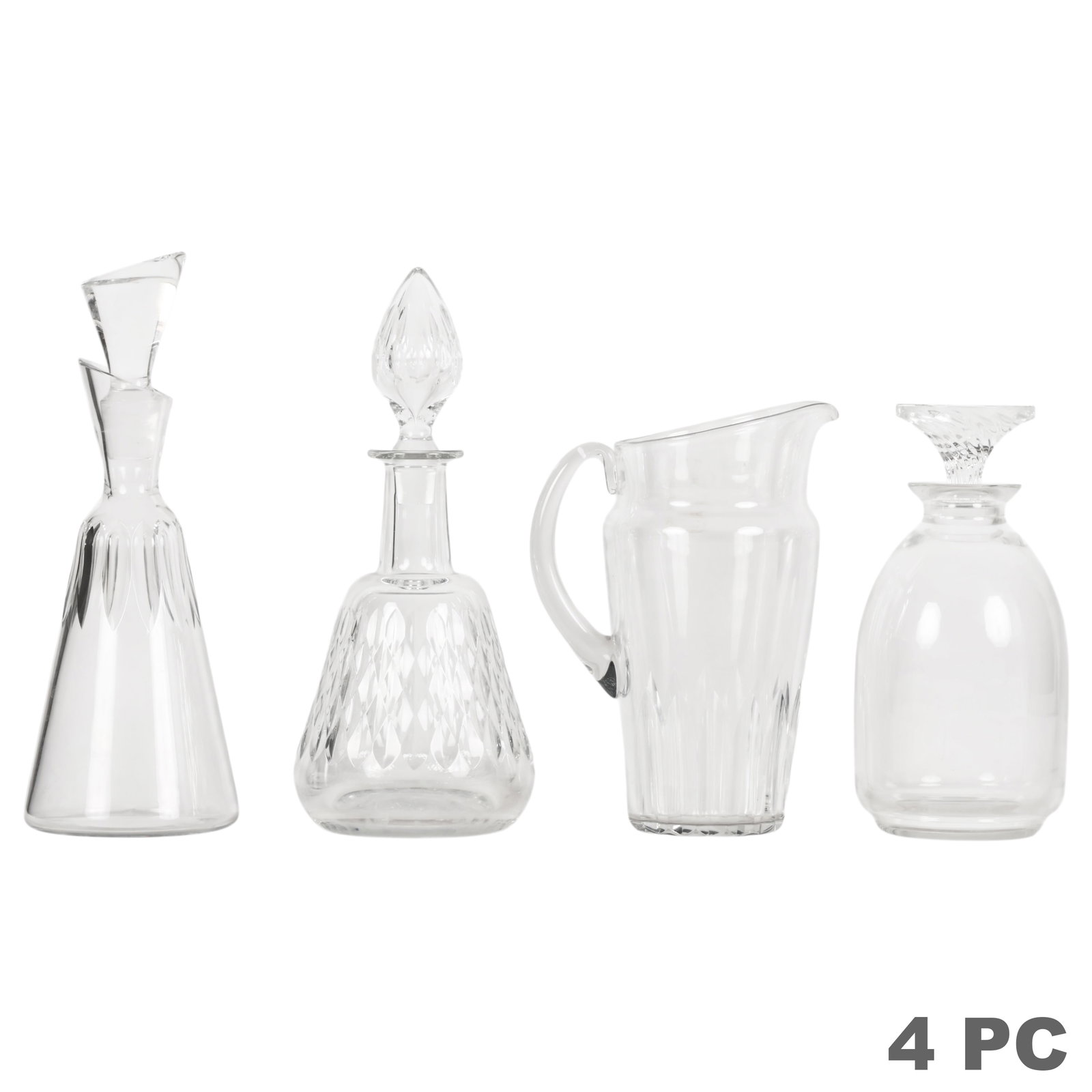 Baccarat & Lalique Crystal Decanter & Pitcher LOT (1 of 7)